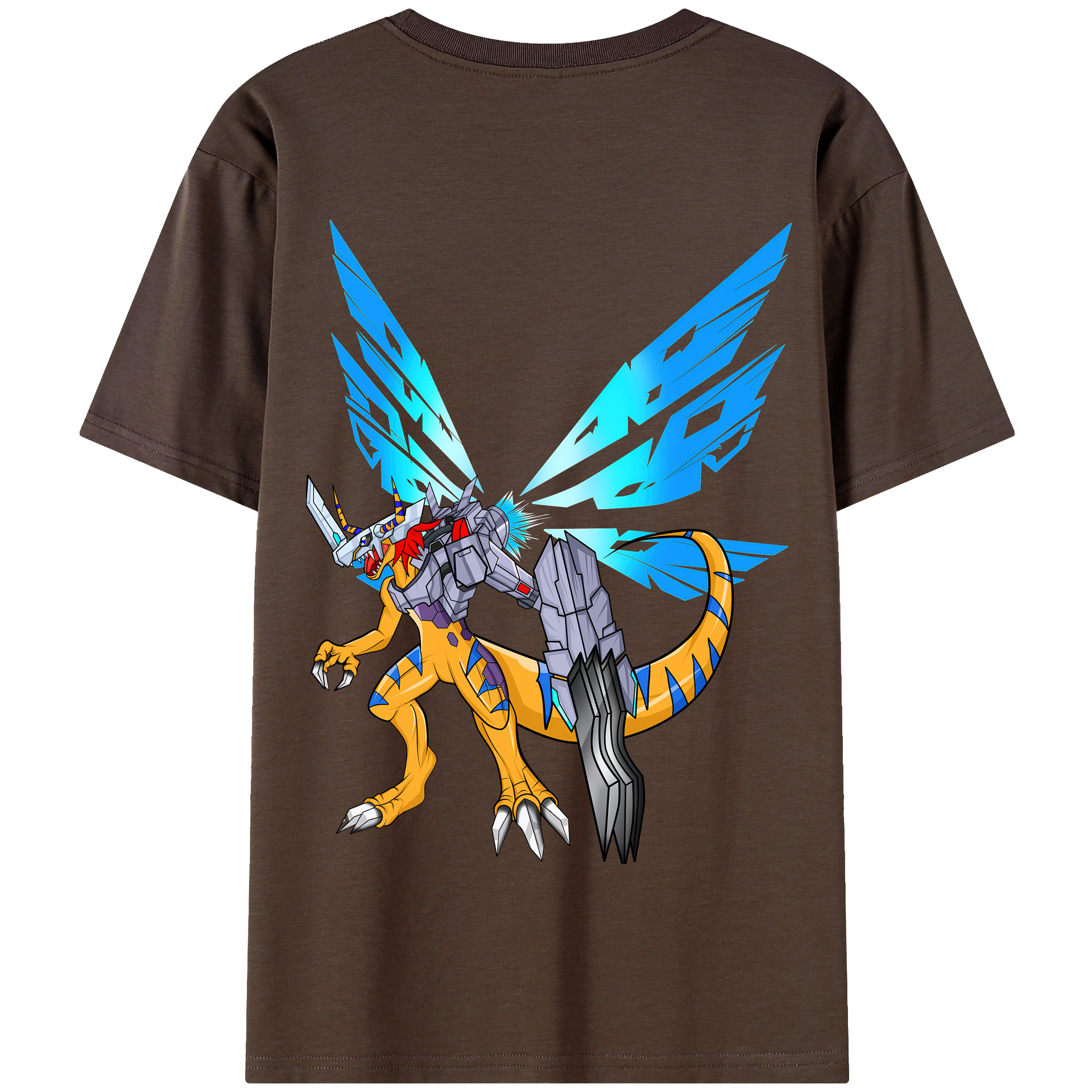 （画像用） Digimon デジタルモンスター/デジモン 綿100％半袖Tシャツ（背面プリント）