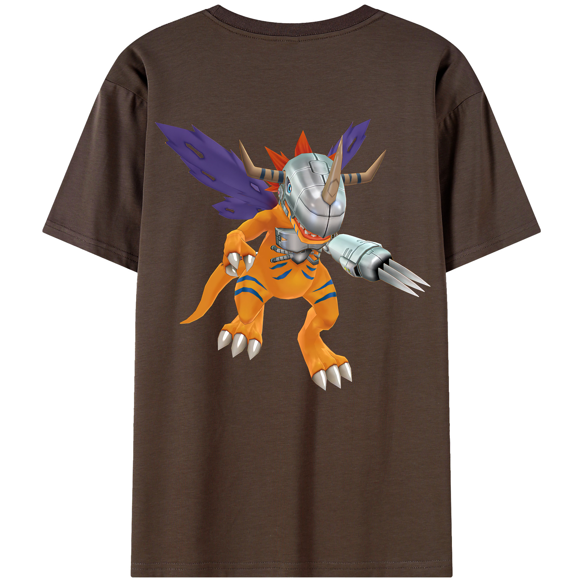 （画像用） Digimon デジタルモンスター/デジモン 綿100％半袖Tシャツ（背面プリント）