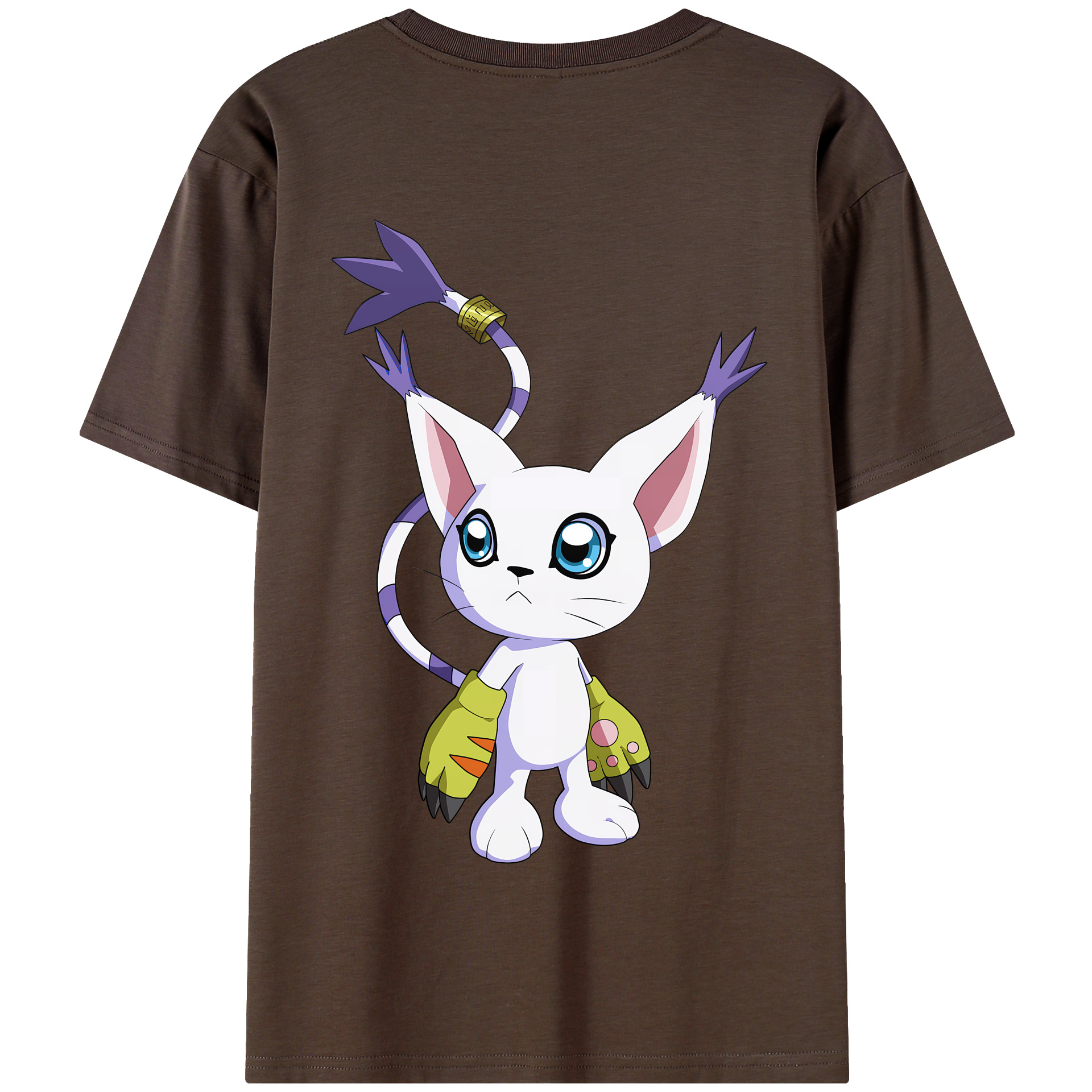（画像用） Digimon デジタルモンスター/デジモン 綿100％半袖Tシャツ（背面プリント）