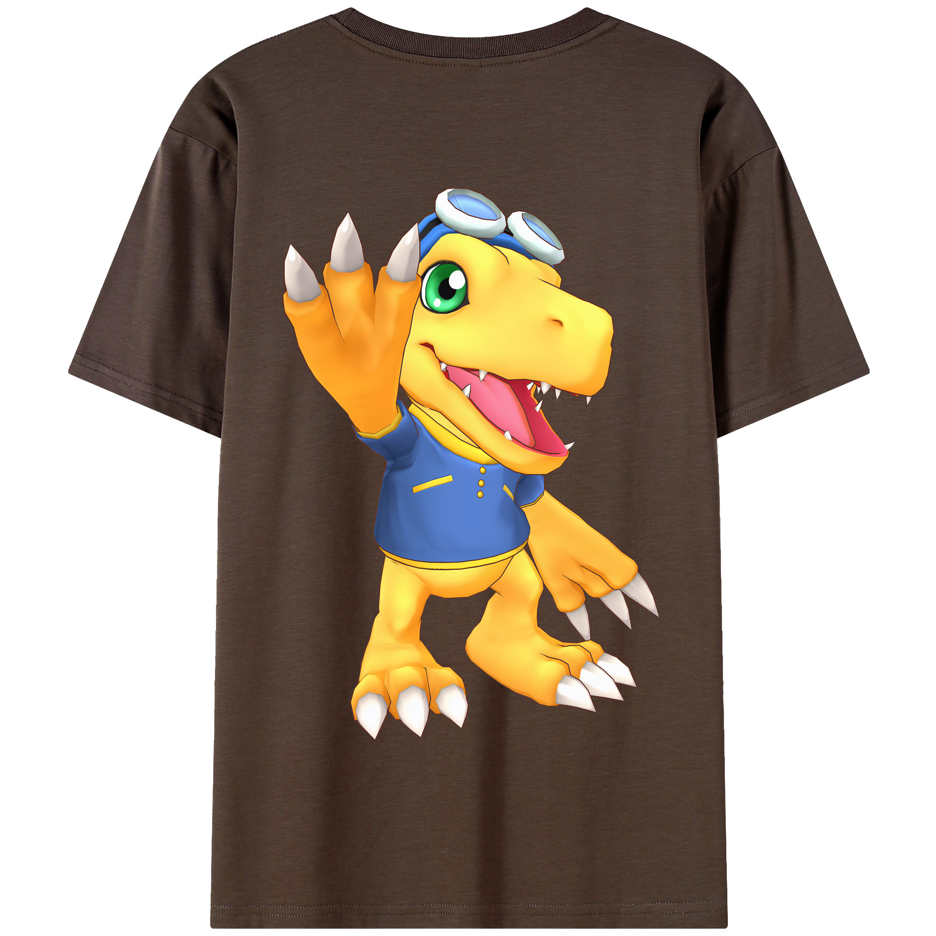 （画像用） Digimon デジタルモンスター/デジモン 綿100％半袖Tシャツ（背面プリント）
