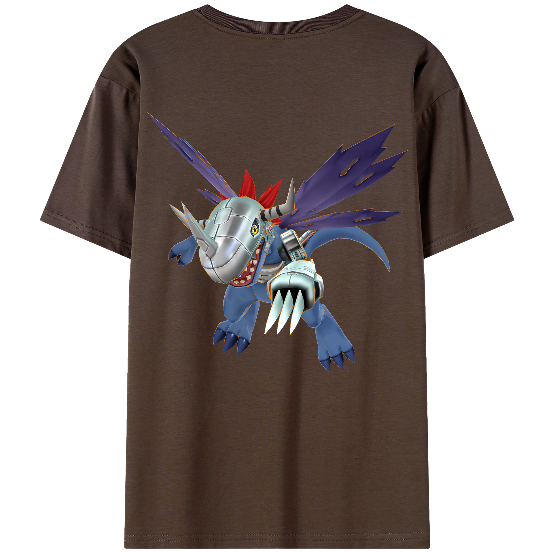 （画像用） Digimon デジタルモンスター/デジモン 綿100％半袖Tシャツ（背面プリント）
