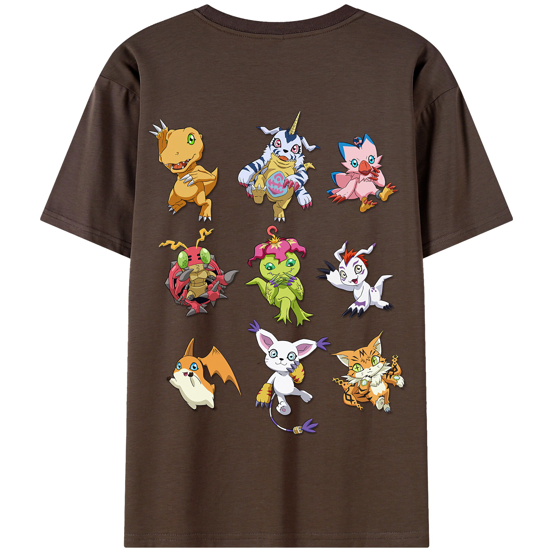 （画像用） Digimon デジタルモンスター/デジモン 綿100％半袖Tシャツ（背面プリント）