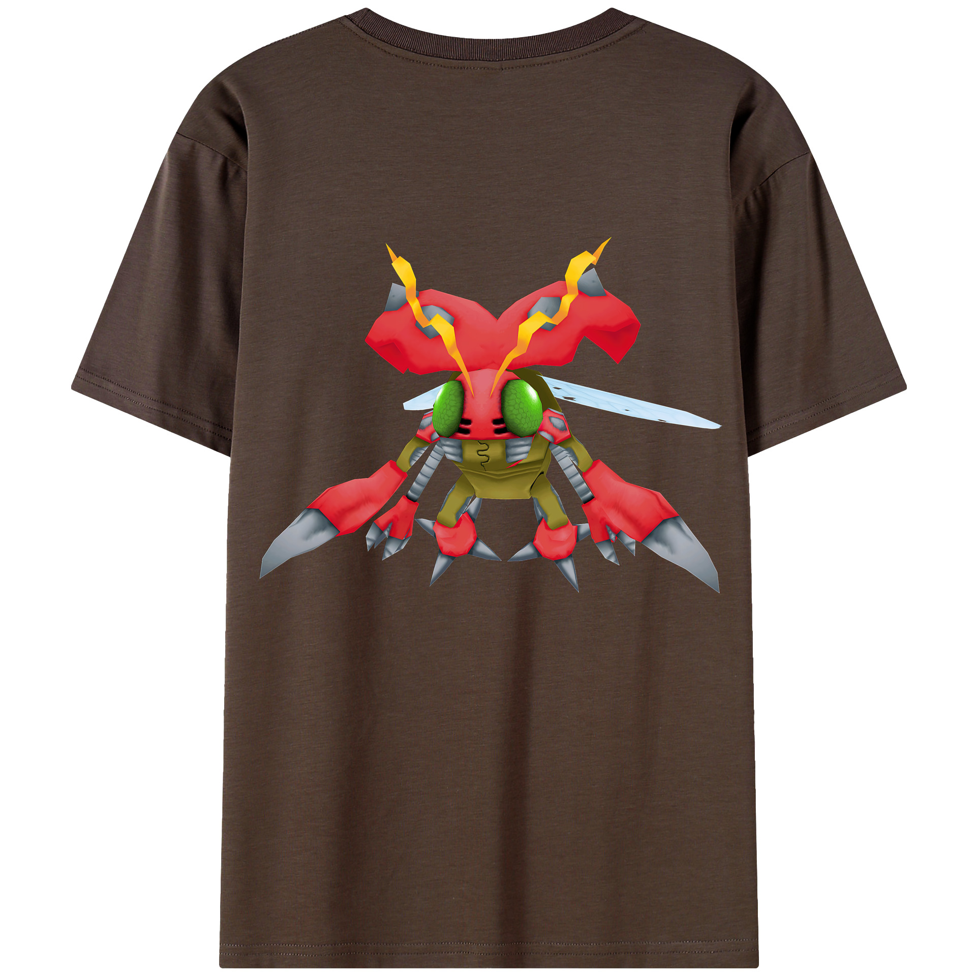 （画像用） Digimon デジタルモンスター/デジモン 綿100％半袖Tシャツ（背面プリント）