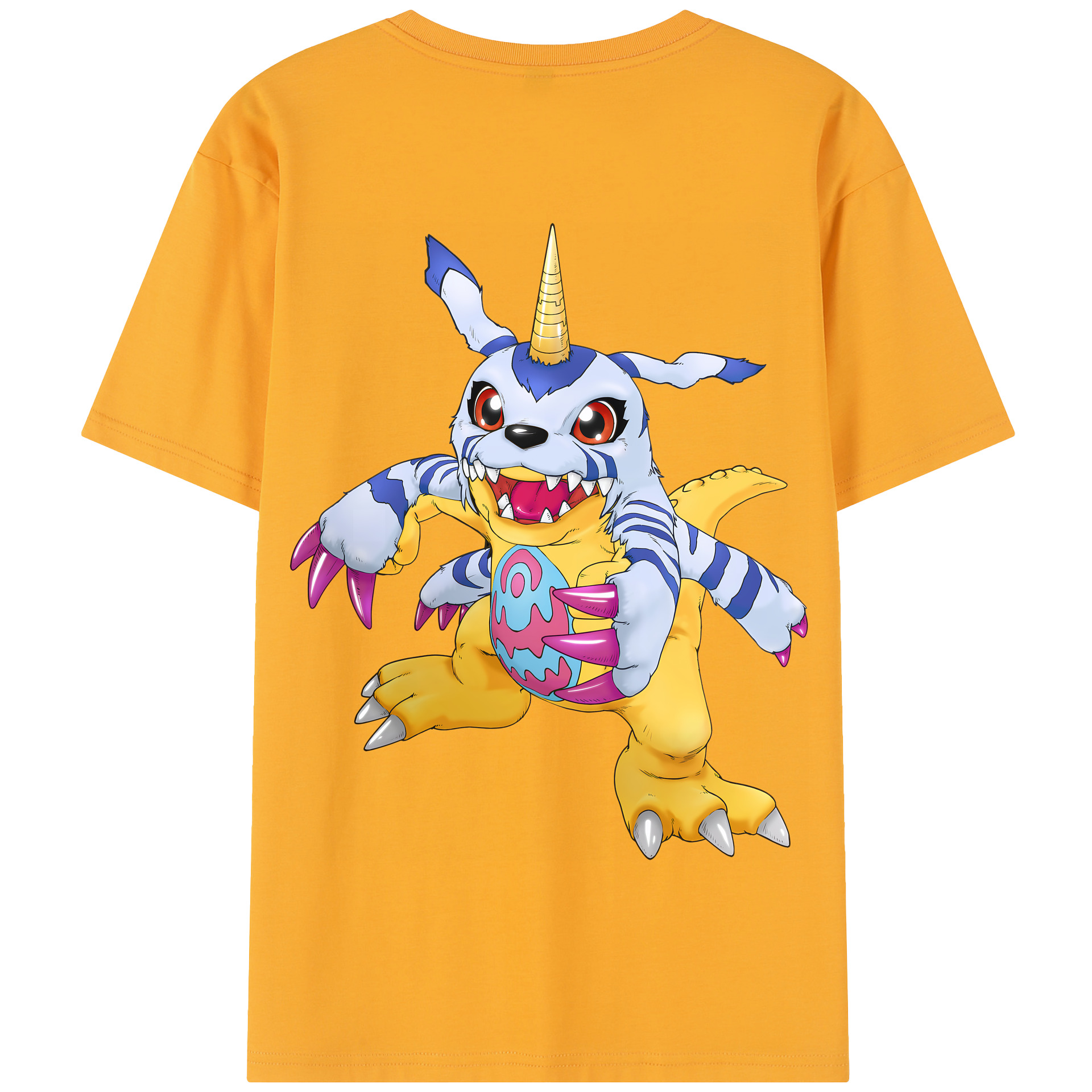 （画像用） Digimon デジタルモンスター/デジモン 綿100％半袖Tシャツ（背面プリント）