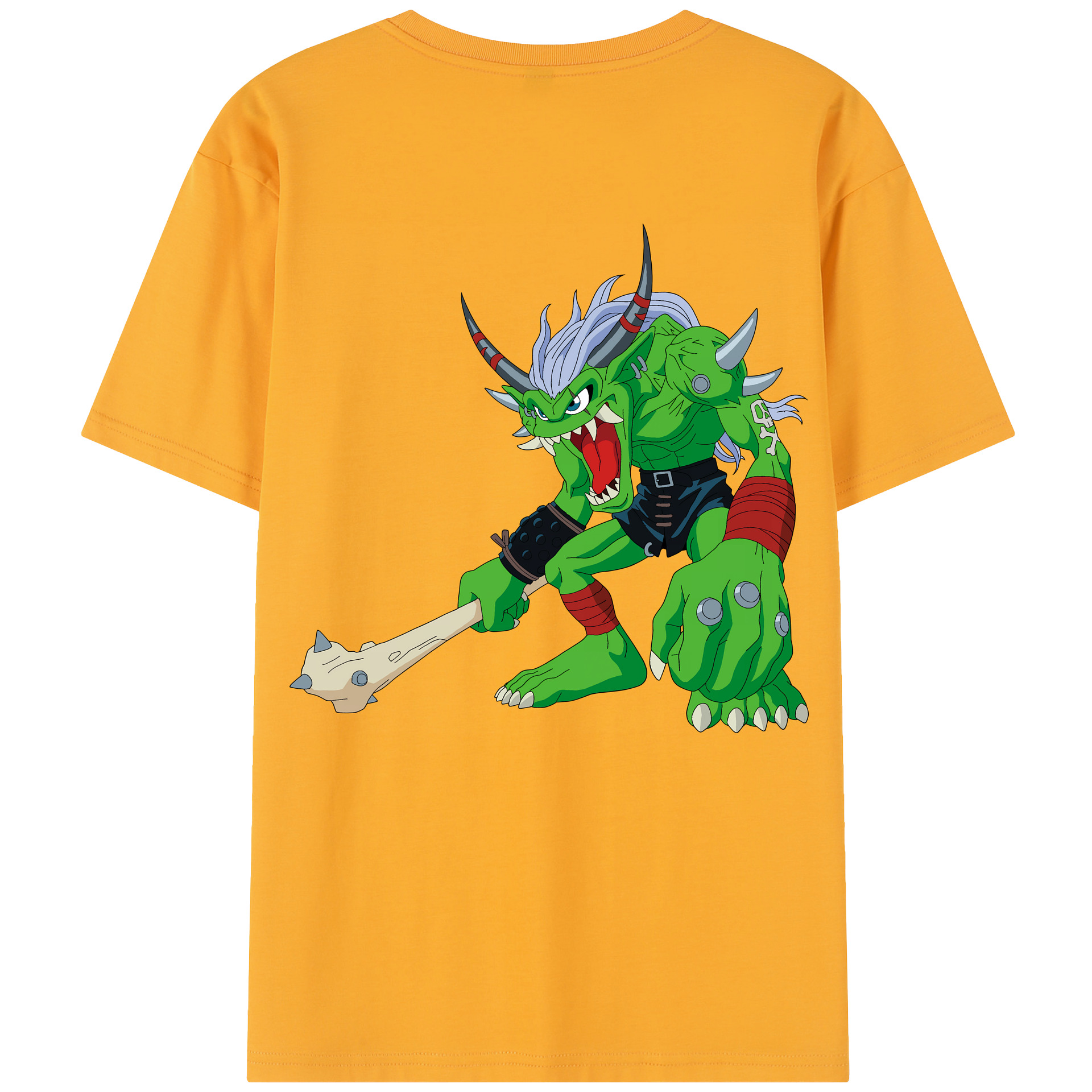 （画像用） Digimon デジタルモンスター/デジモン 綿100％半袖Tシャツ（背面プリント）