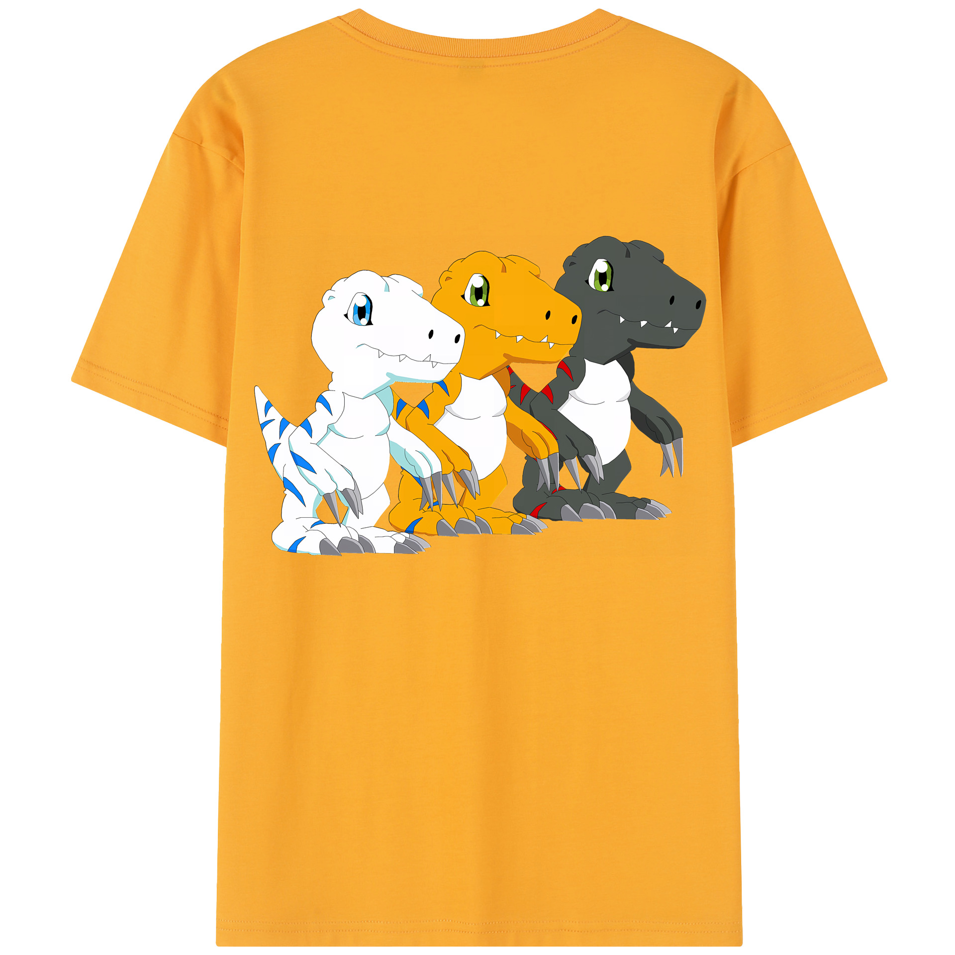 （画像用） Digimon デジタルモンスター/デジモン 綿100％半袖Tシャツ（背面プリント）