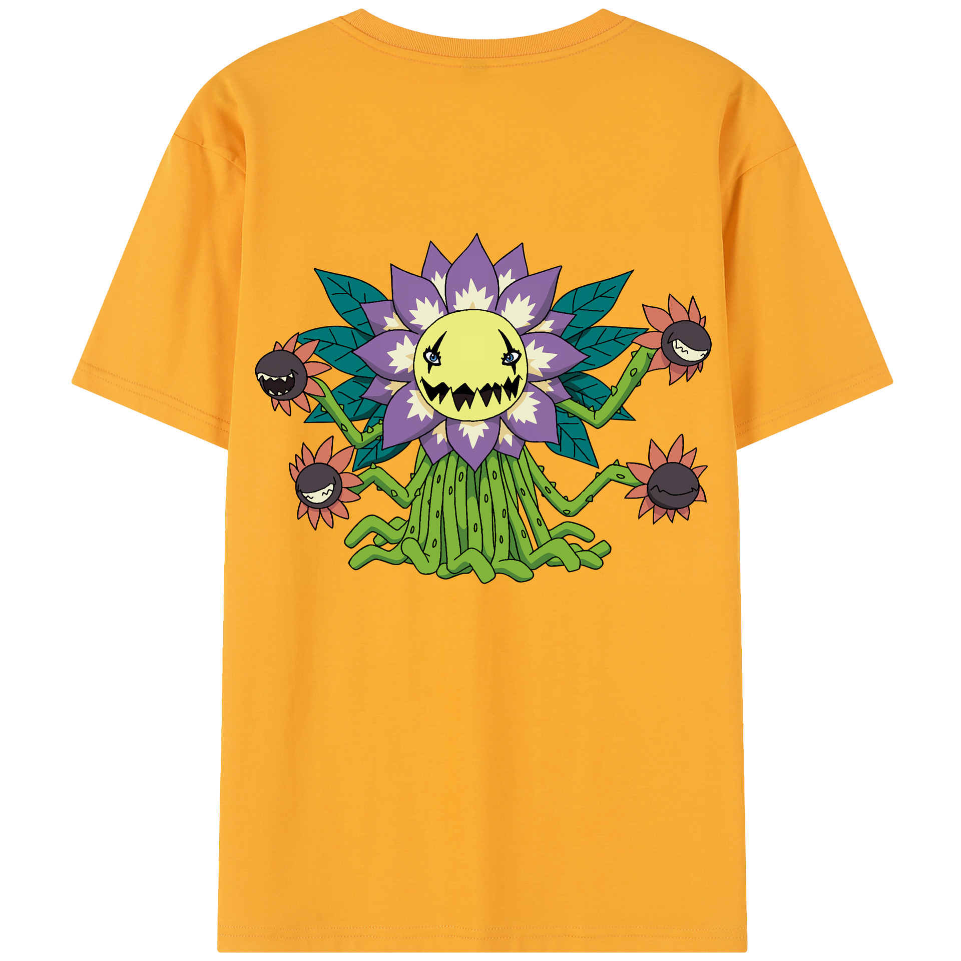 （画像用） Digimon デジタルモンスター/デジモン 綿100％半袖Tシャツ（背面プリント）