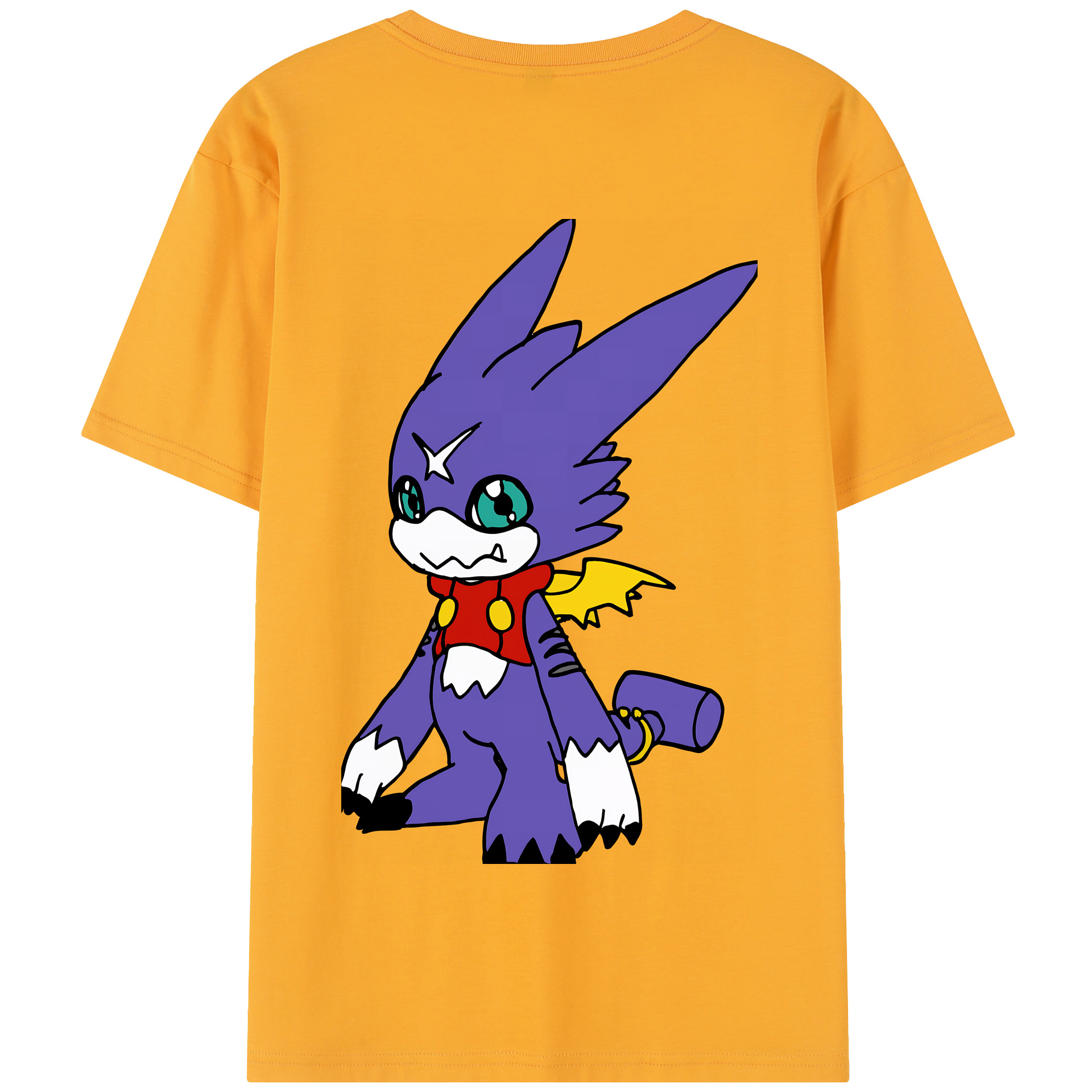 （画像用） Digimon デジタルモンスター/デジモン 綿100％半袖Tシャツ（背面プリント）