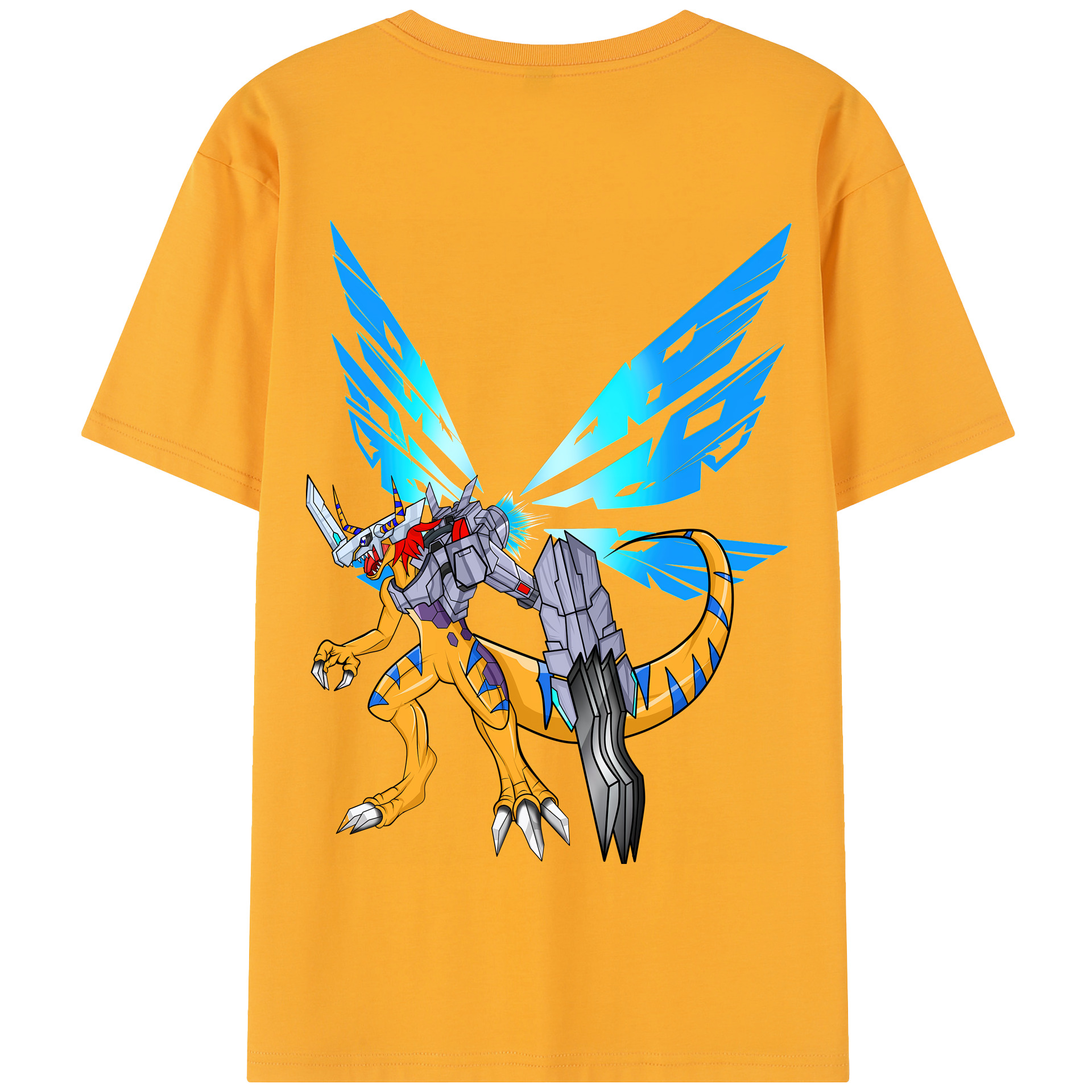 （画像用） Digimon デジタルモンスター/デジモン 綿100％半袖Tシャツ（背面プリント）