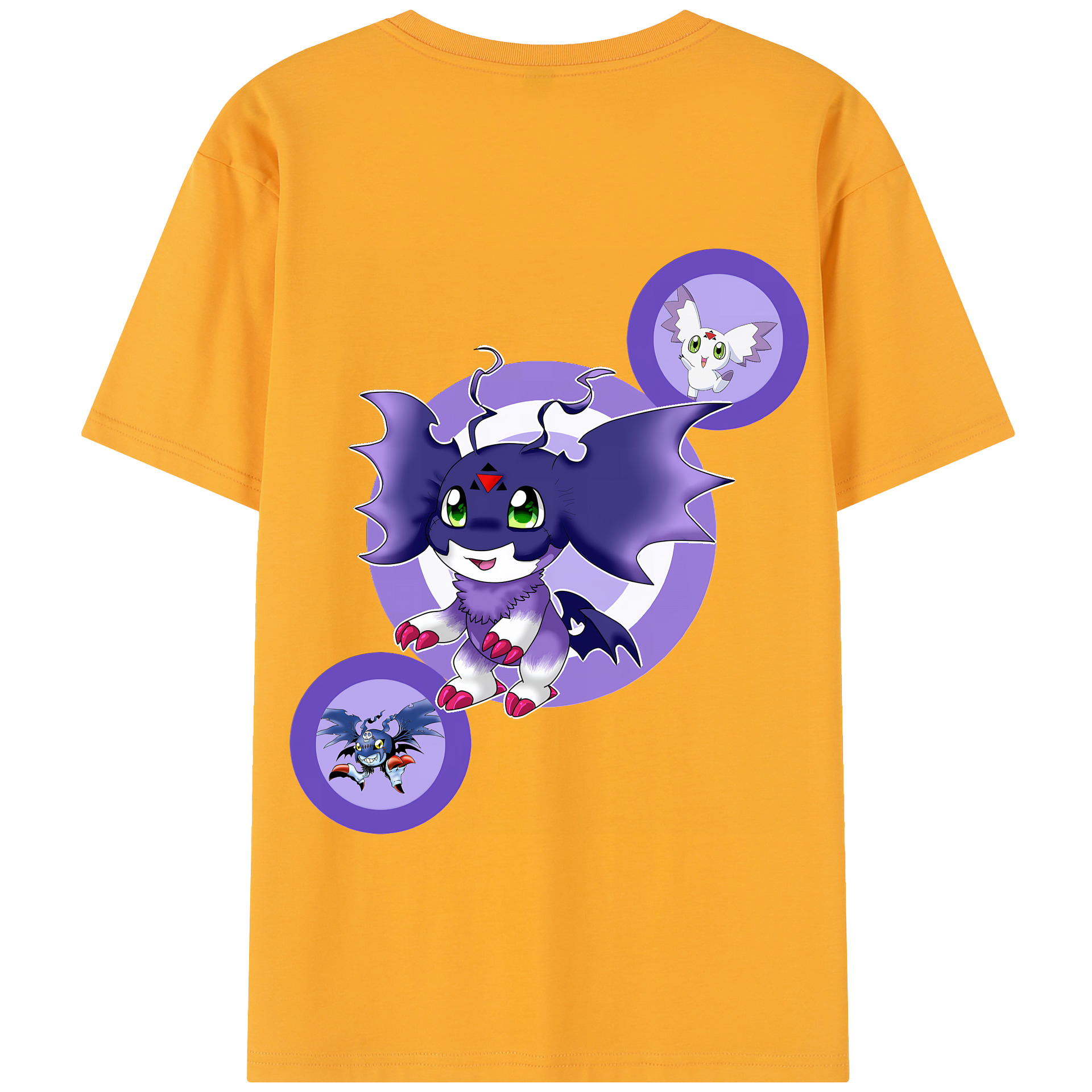 （画像用） Digimon デジタルモンスター/デジモン 綿100％半袖Tシャツ（背面プリント）