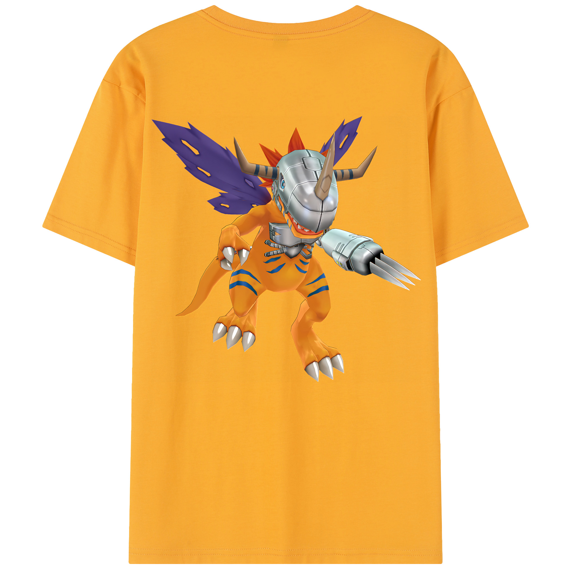 （画像用） Digimon デジタルモンスター/デジモン 綿100％半袖Tシャツ（背面プリント）