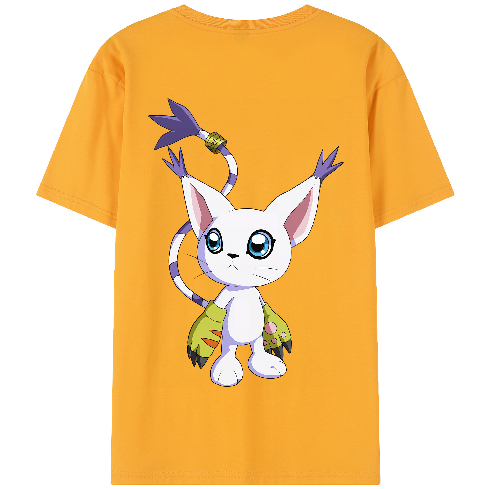 （画像用） Digimon デジタルモンスター/デジモン 綿100％半袖Tシャツ（背面プリント）