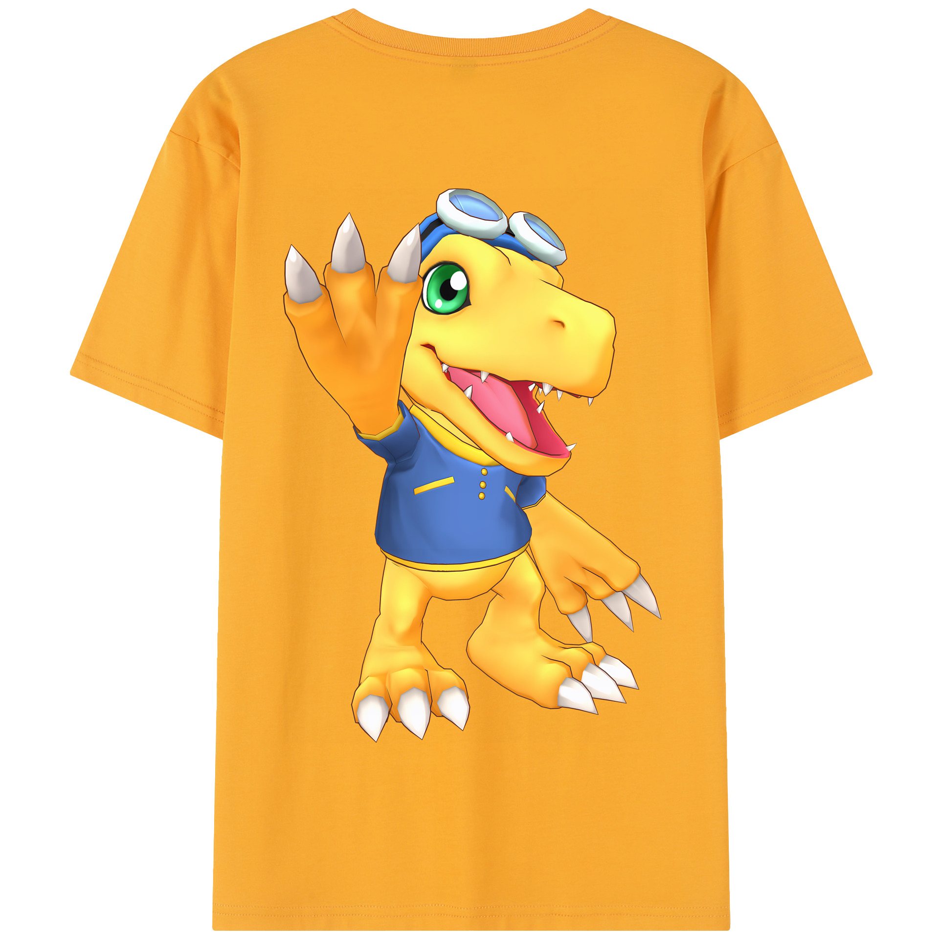 （画像用） Digimon デジタルモンスター/デジモン 綿100％半袖Tシャツ（背面プリント）