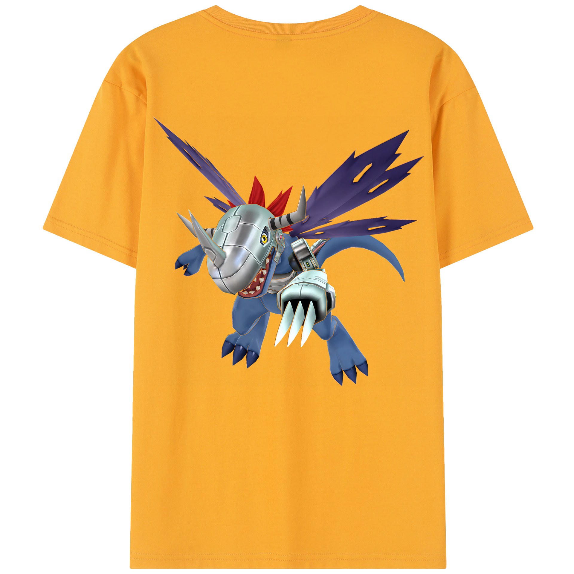 （画像用） Digimon デジタルモンスター/デジモン 綿100％半袖Tシャツ（背面プリント）