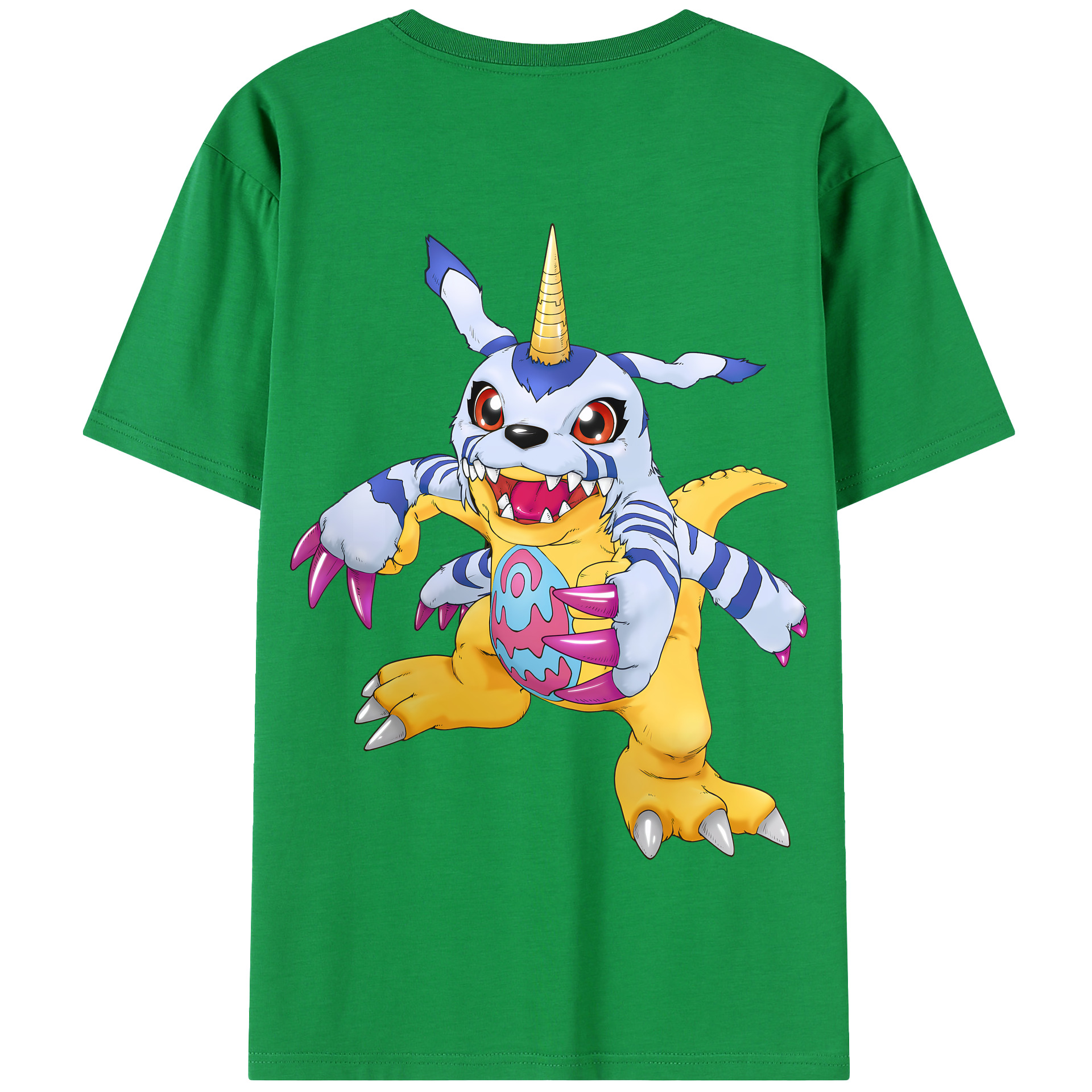 （画像用） Digimon デジタルモンスター/デジモン 綿100％半袖Tシャツ（背面プリント）