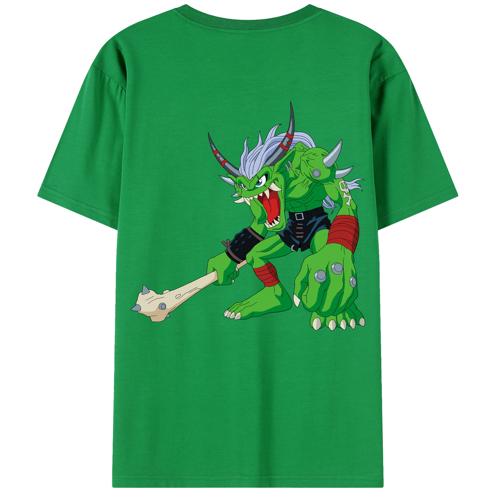 （画像用） Digimon デジタルモンスター/デジモン 綿100％半袖Tシャツ（背面プリント）