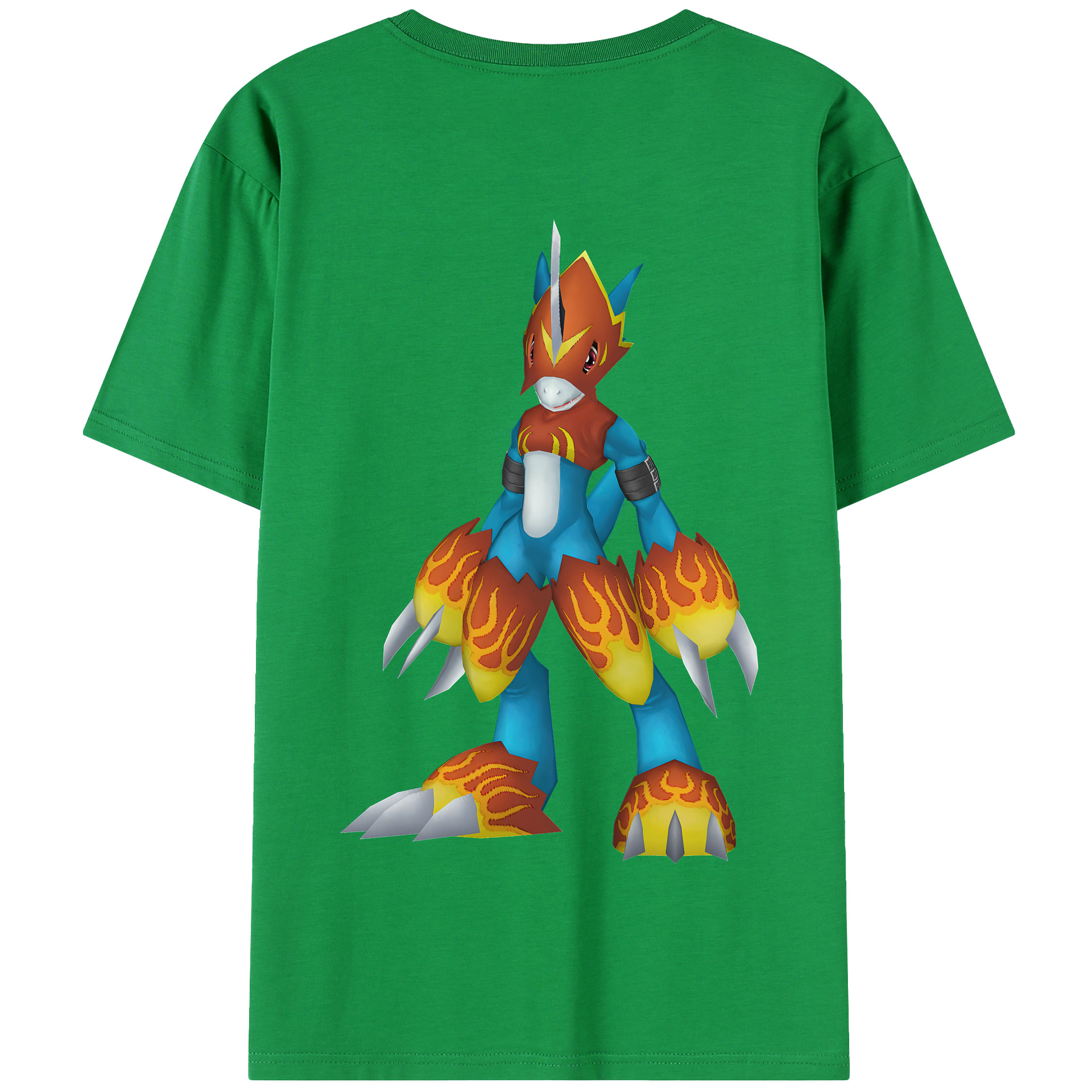 （画像用） Digimon デジタルモンスター/デジモン 綿100％半袖Tシャツ（背面プリント）