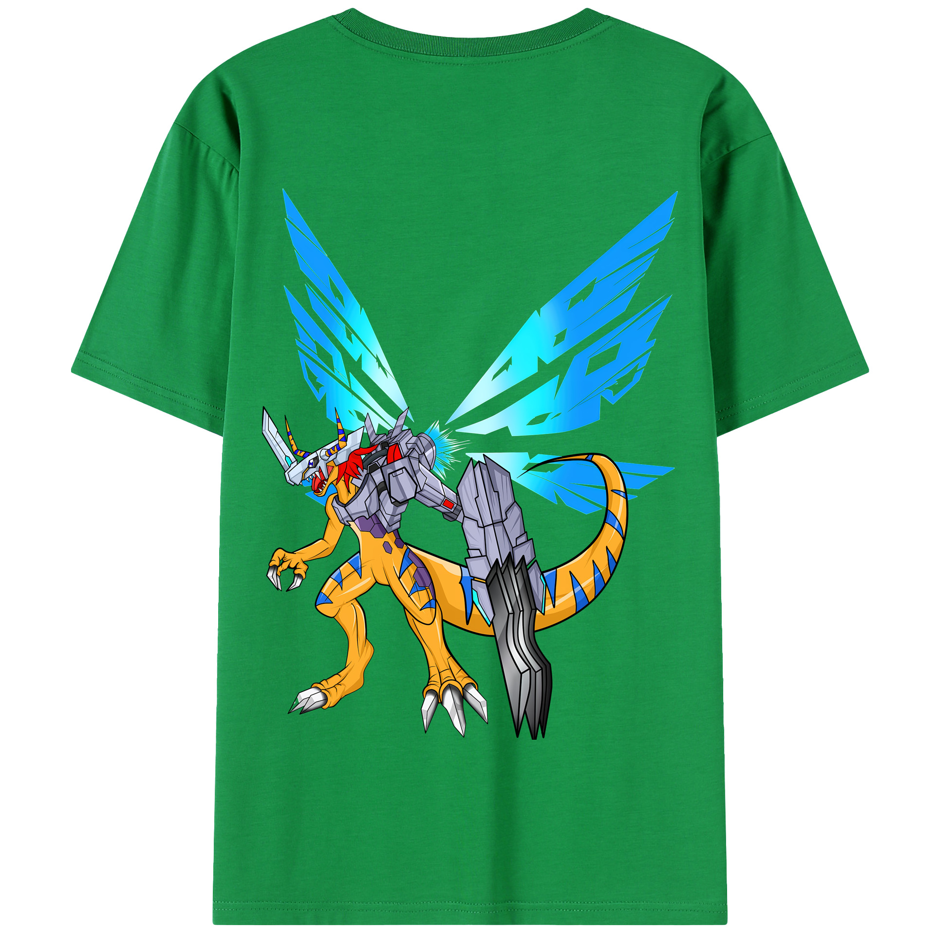 （画像用） Digimon デジタルモンスター/デジモン 綿100％半袖Tシャツ（背面プリント）