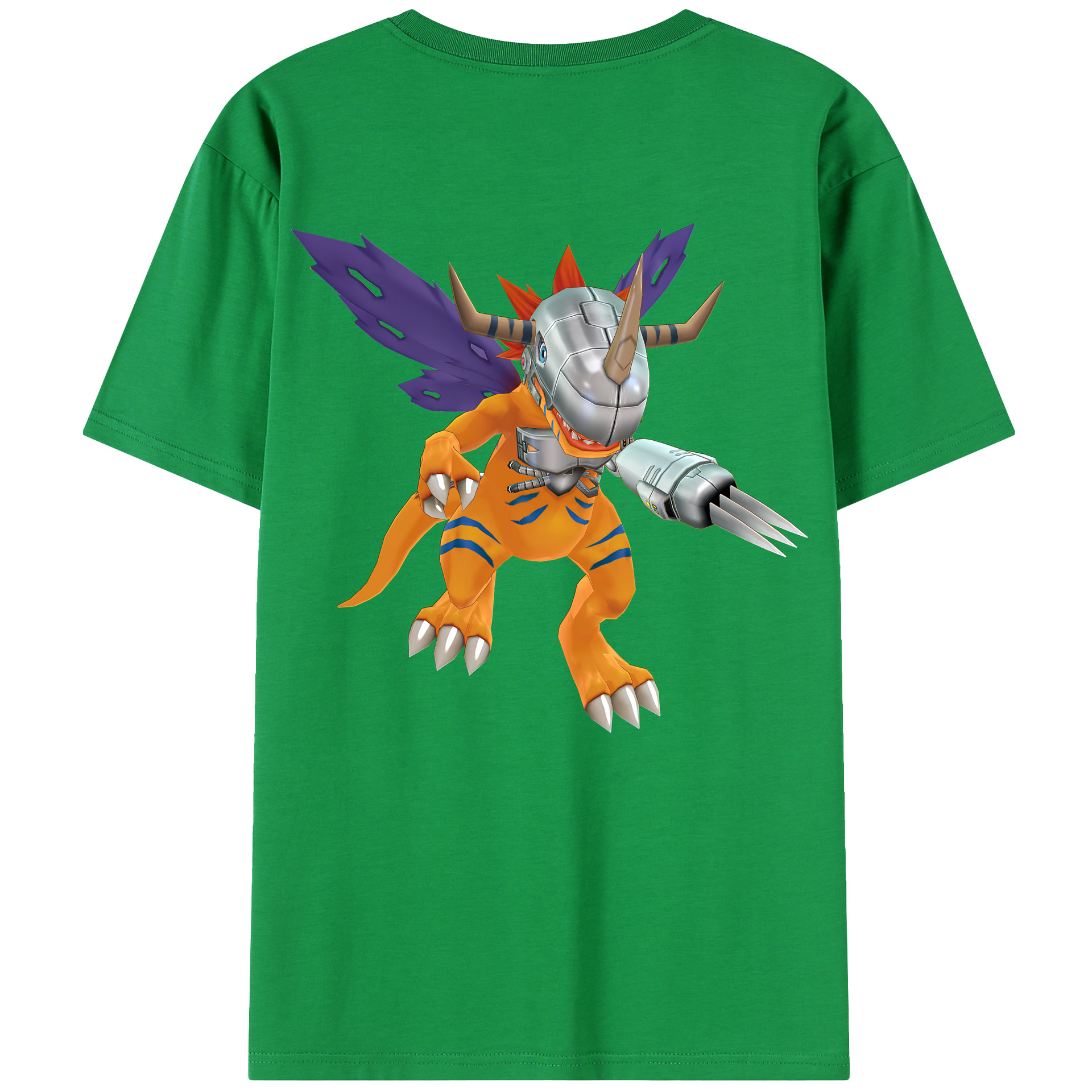 （画像用） Digimon デジタルモンスター/デジモン 綿100％半袖Tシャツ（背面プリント）