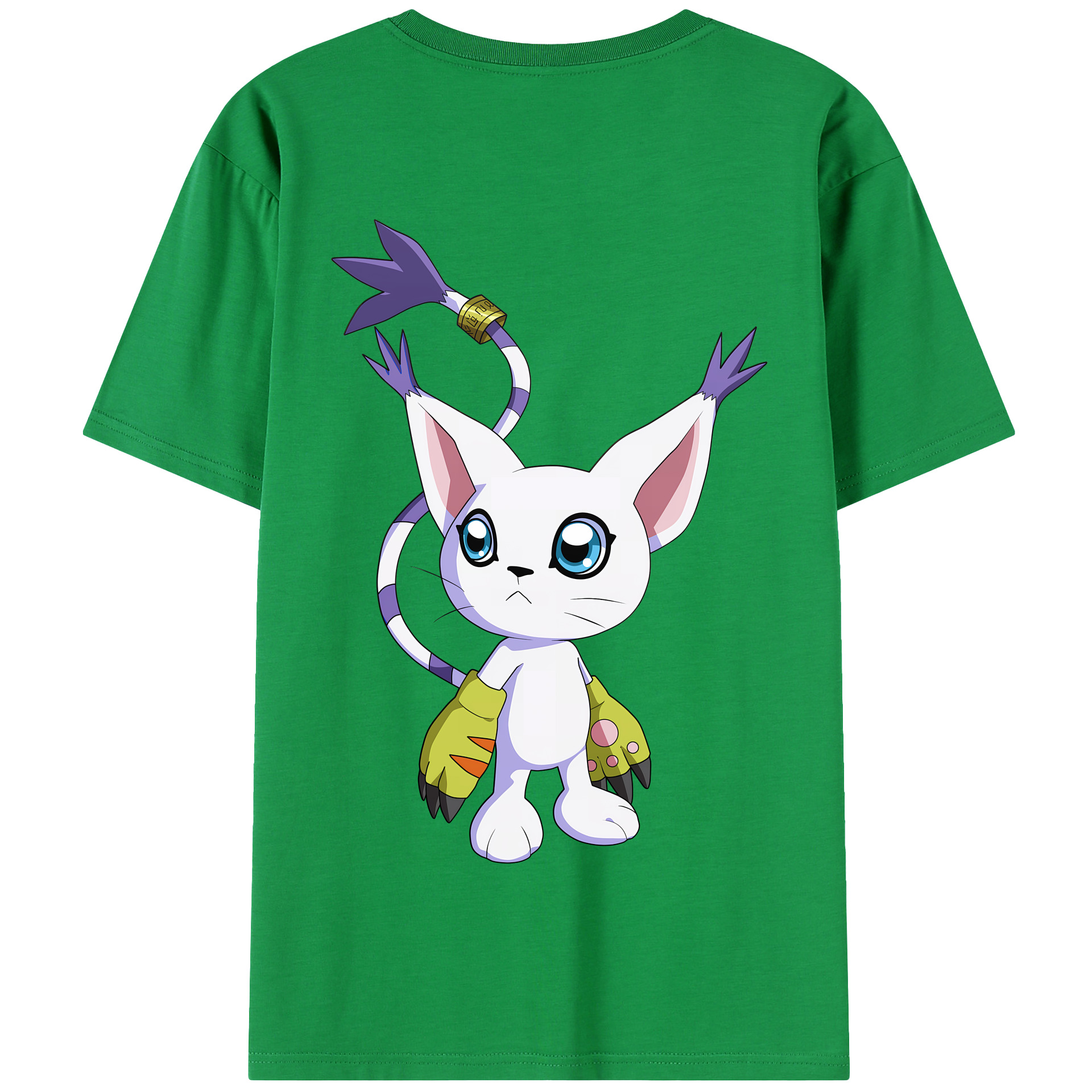 （画像用） Digimon デジタルモンスター/デジモン 綿100％半袖Tシャツ（背面プリント）