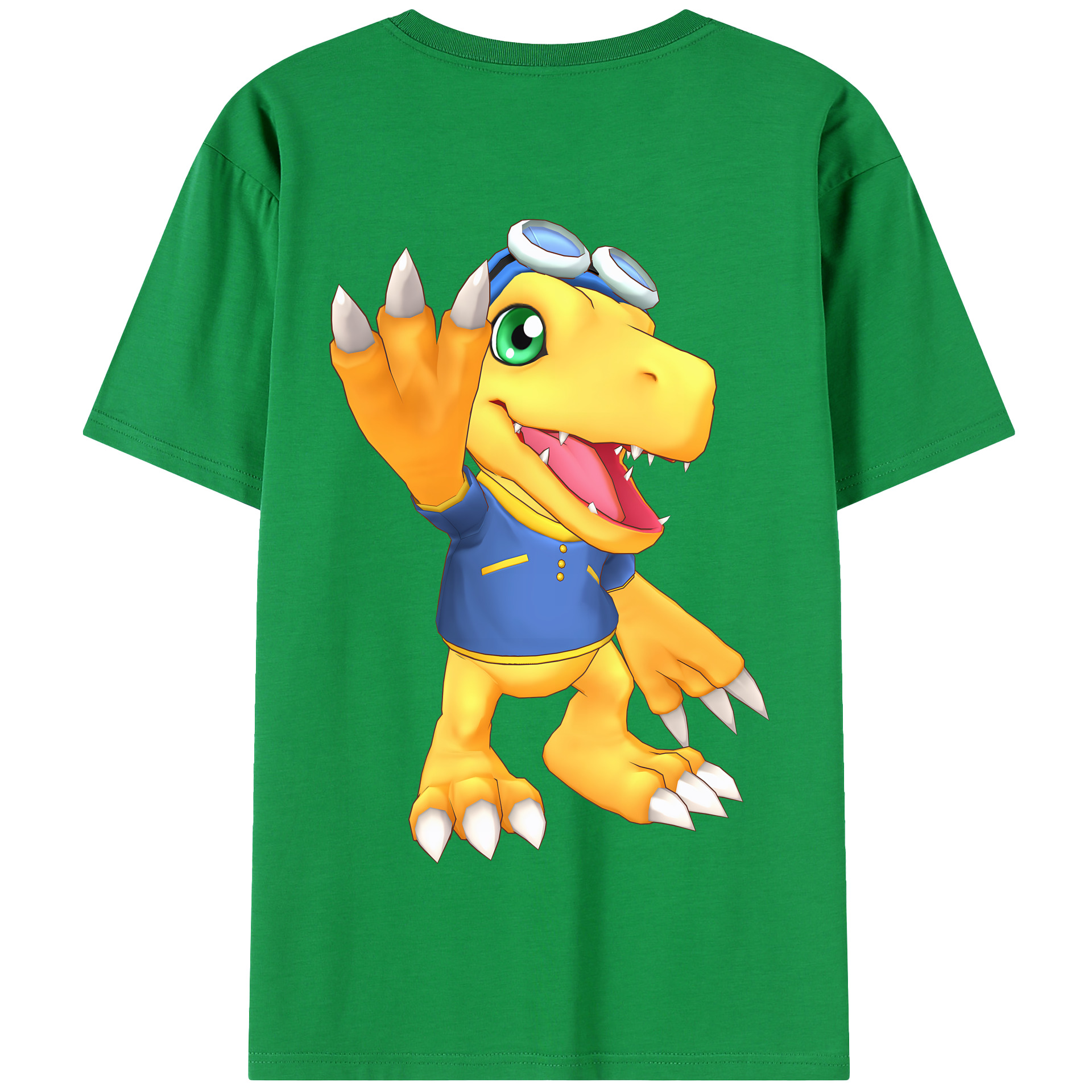 （画像用） Digimon デジタルモンスター/デジモン 綿100％半袖Tシャツ（背面プリント）