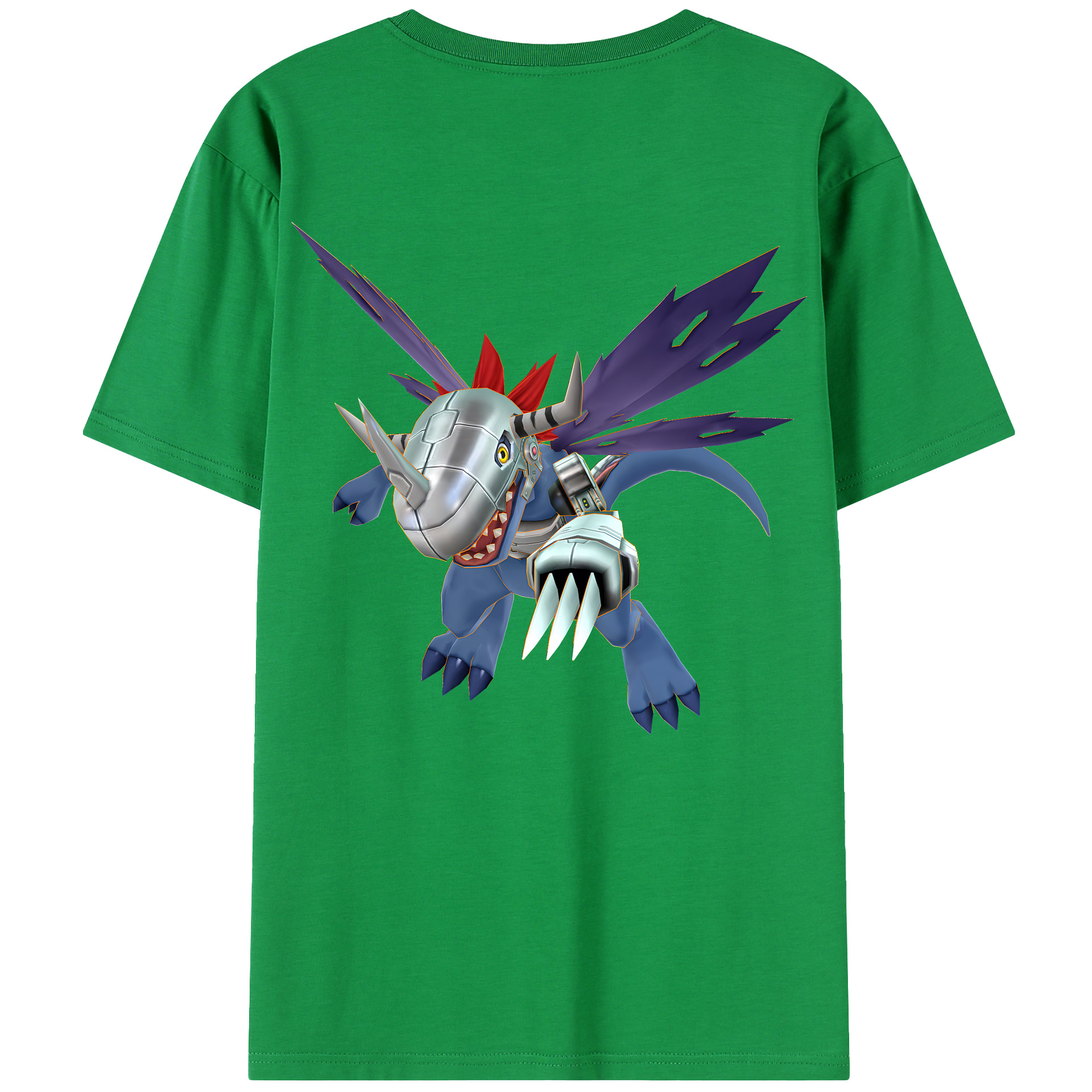 （画像用） Digimon デジタルモンスター/デジモン 綿100％半袖Tシャツ（背面プリント）