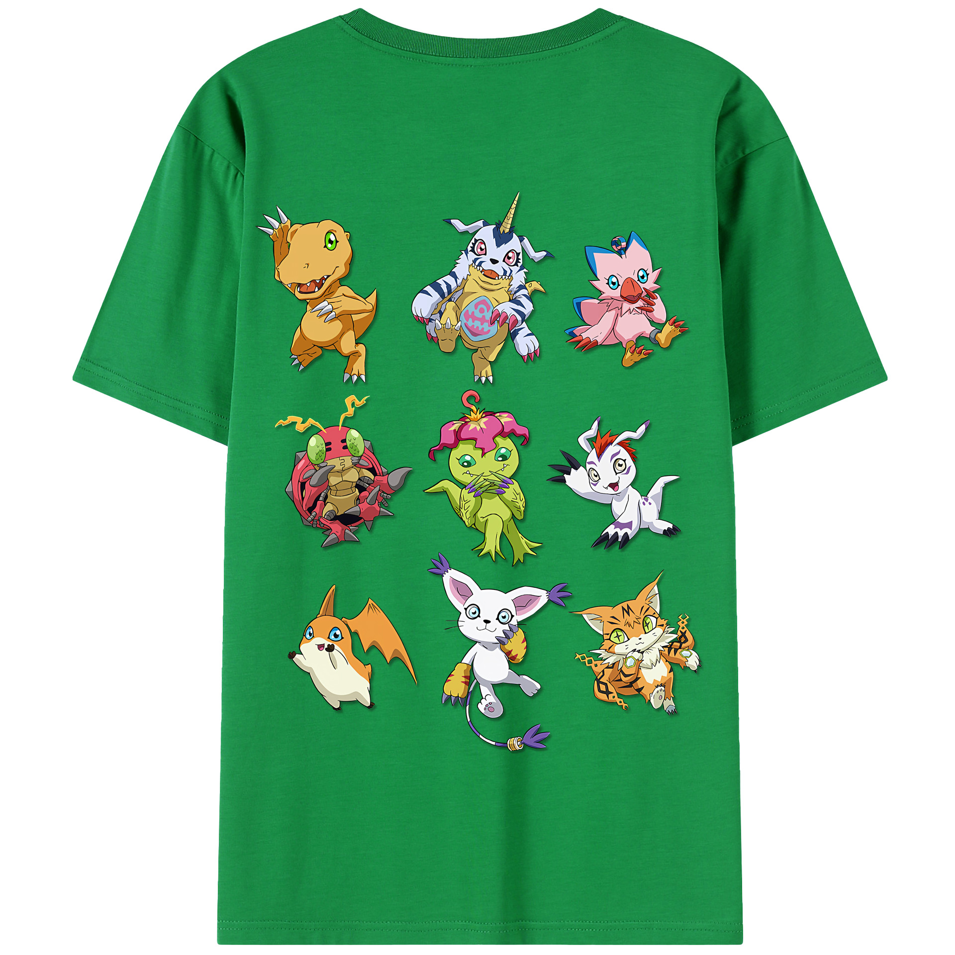 （画像用） Digimon デジタルモンスター/デジモン 綿100％半袖Tシャツ（背面プリント）