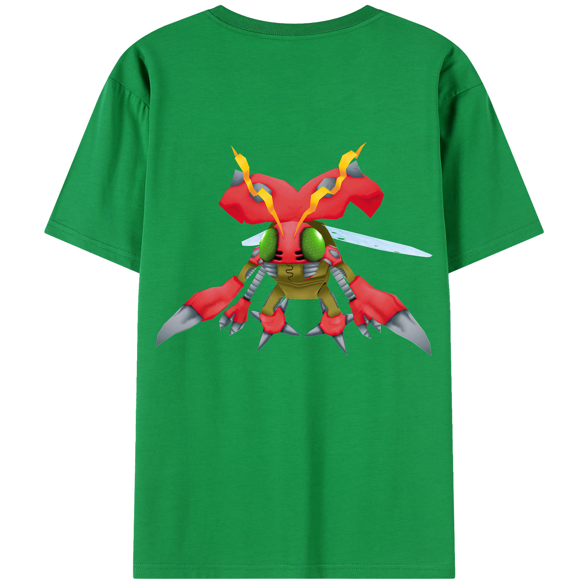 （画像用） Digimon デジタルモンスター/デジモン 綿100％半袖Tシャツ（背面プリント）