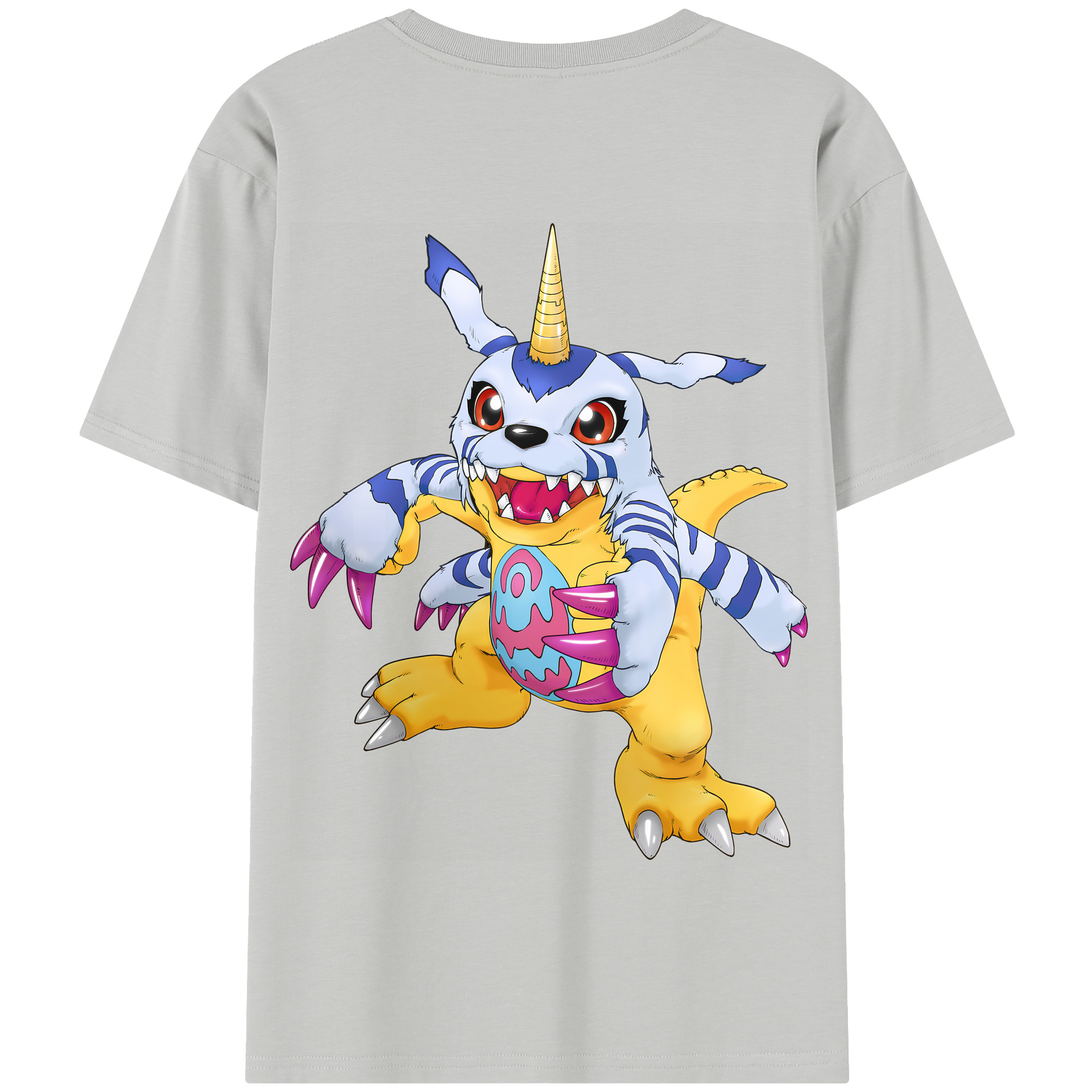 （画像用） Digimon デジタルモンスター/デジモン 綿100％半袖Tシャツ（背面プリント）