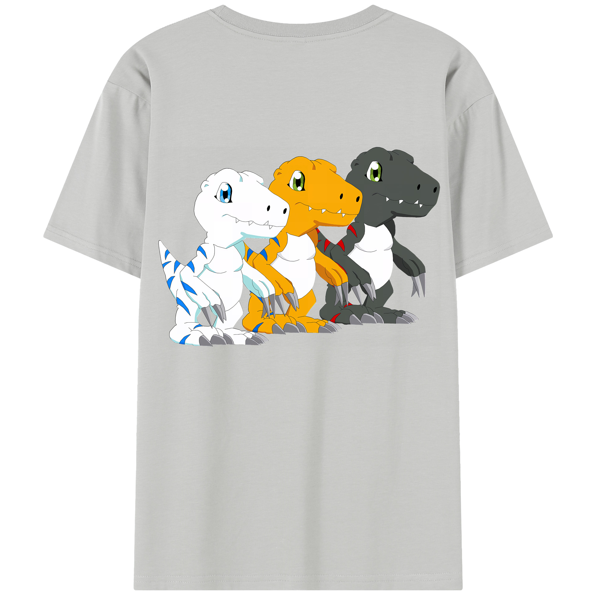 （画像用） Digimon デジタルモンスター/デジモン 綿100％半袖Tシャツ（背面プリント）