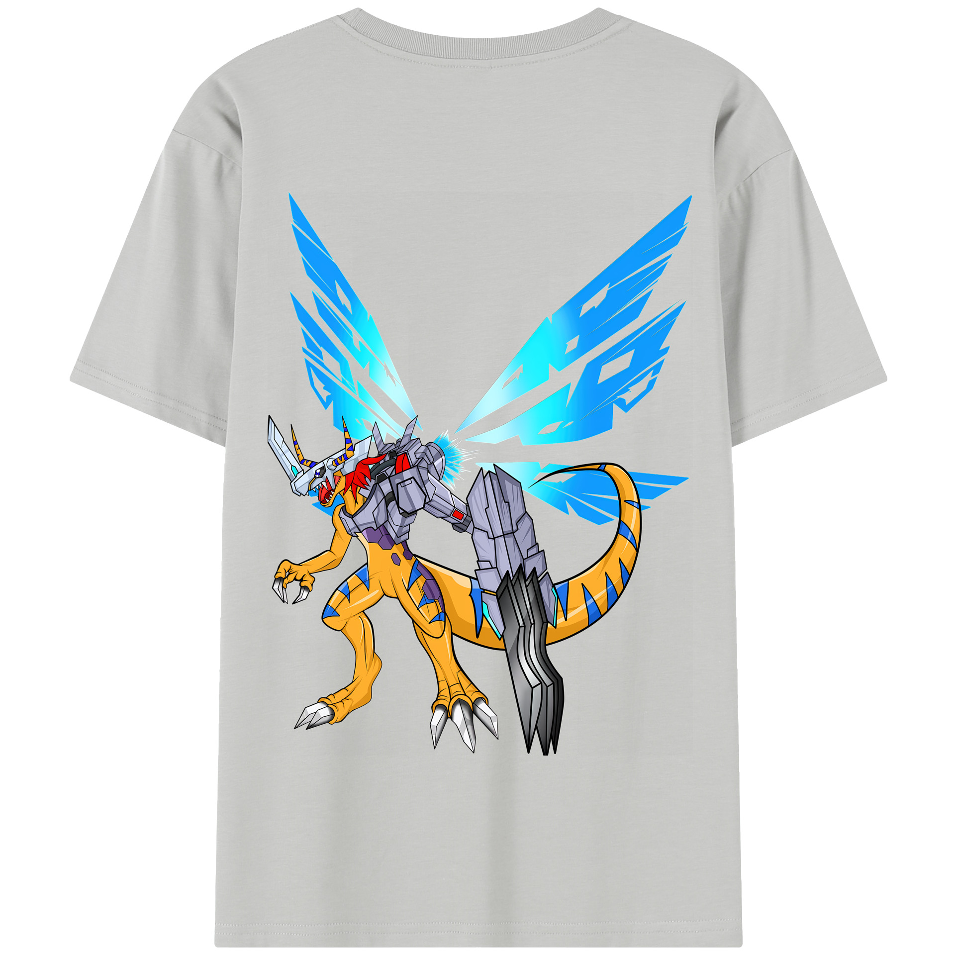 （画像用） Digimon デジタルモンスター/デジモン 綿100％半袖Tシャツ（背面プリント）