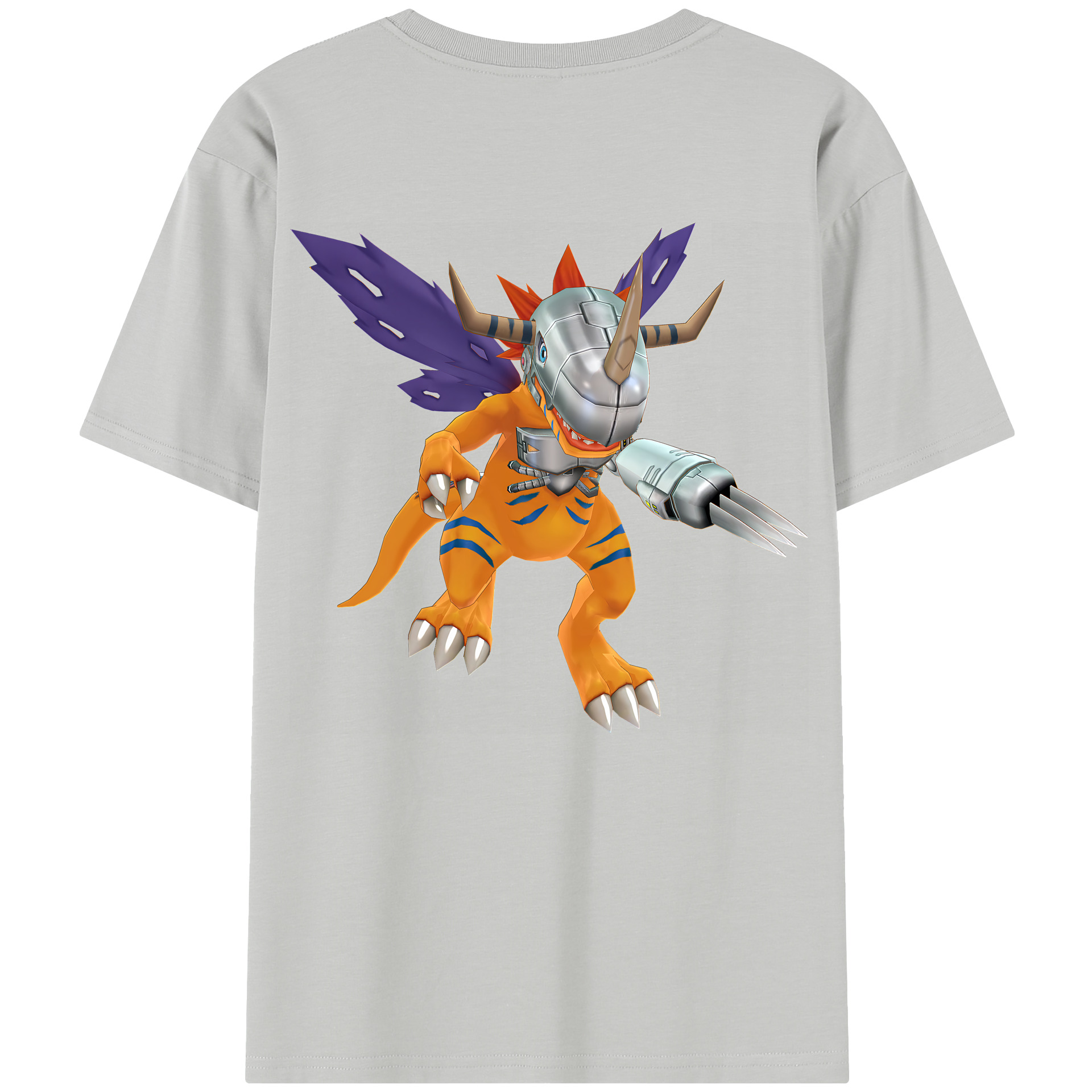 （画像用） Digimon デジタルモンスター/デジモン 綿100％半袖Tシャツ（背面プリント）