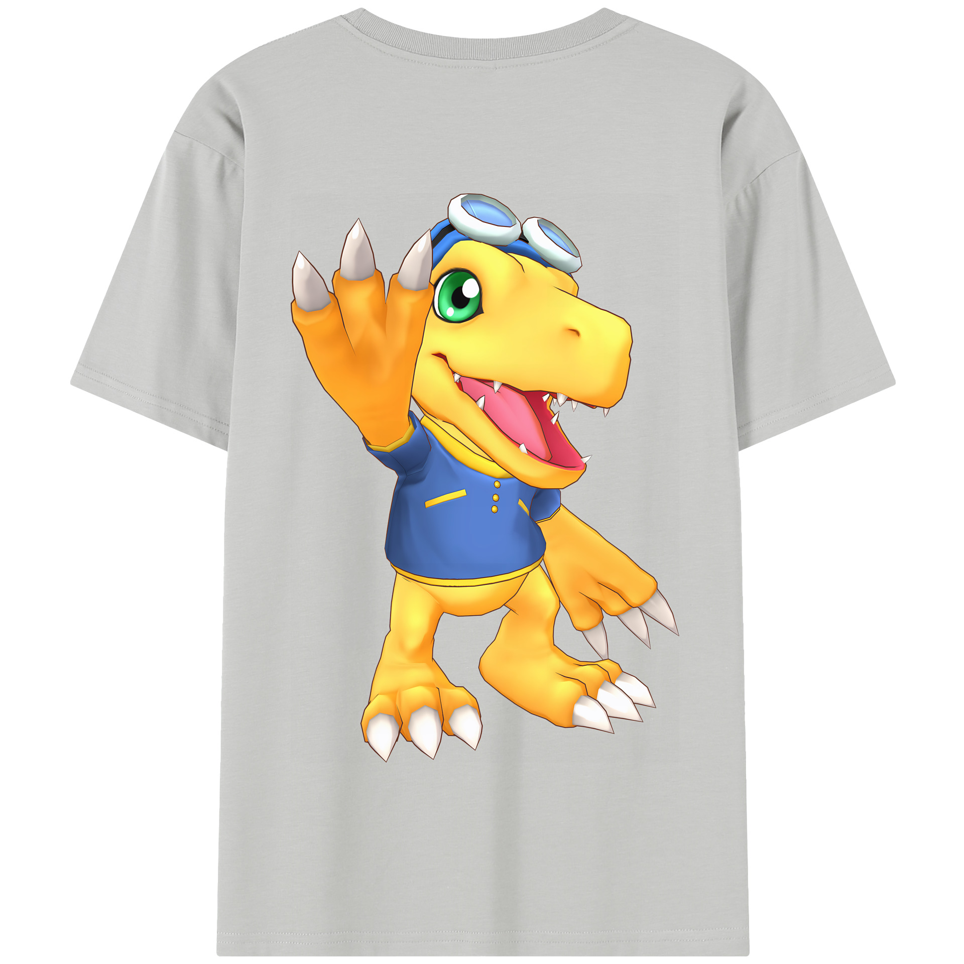 （画像用） Digimon デジタルモンスター/デジモン 綿100％半袖Tシャツ（背面プリント）