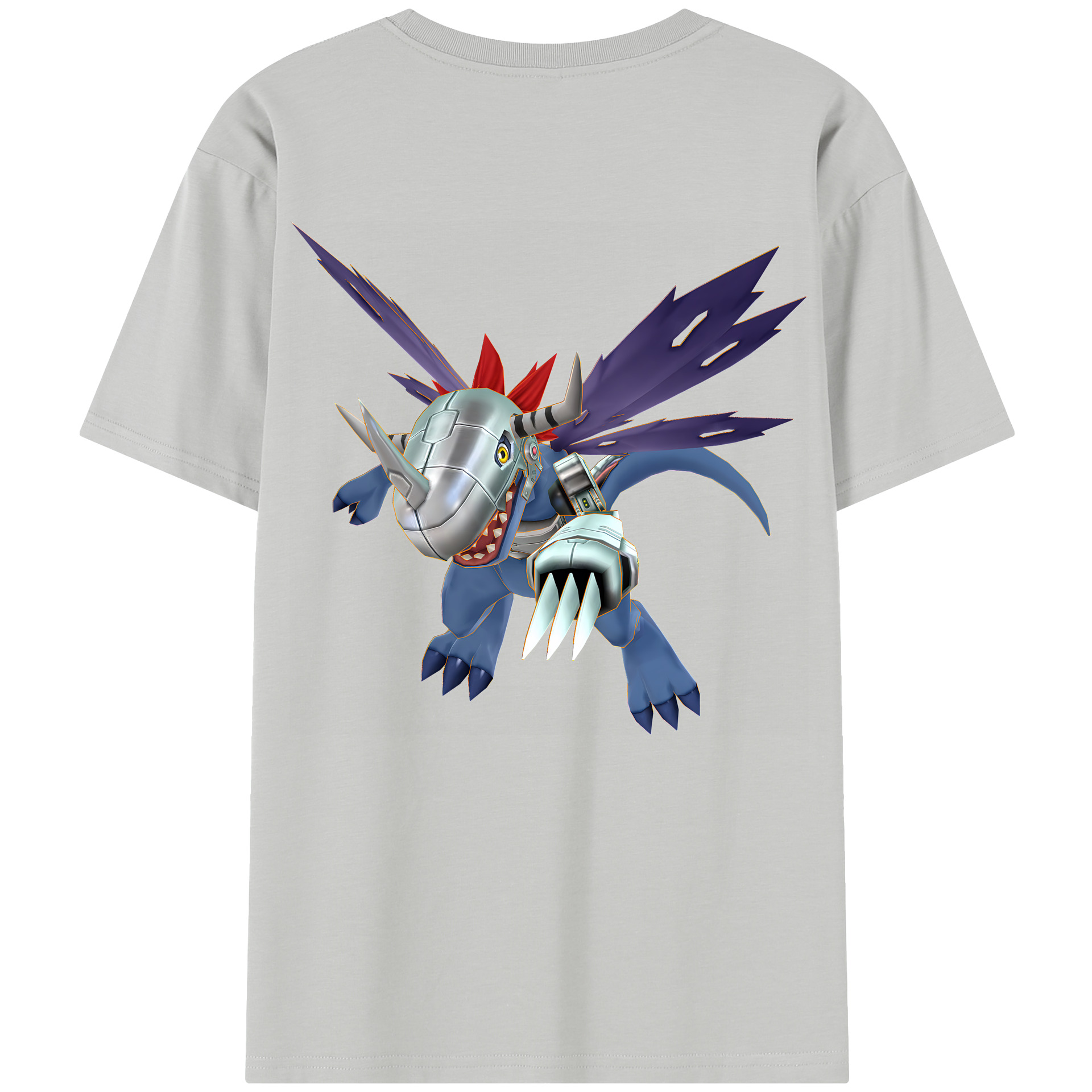 （画像用） Digimon デジタルモンスター/デジモン 綿100％半袖Tシャツ（背面プリント）