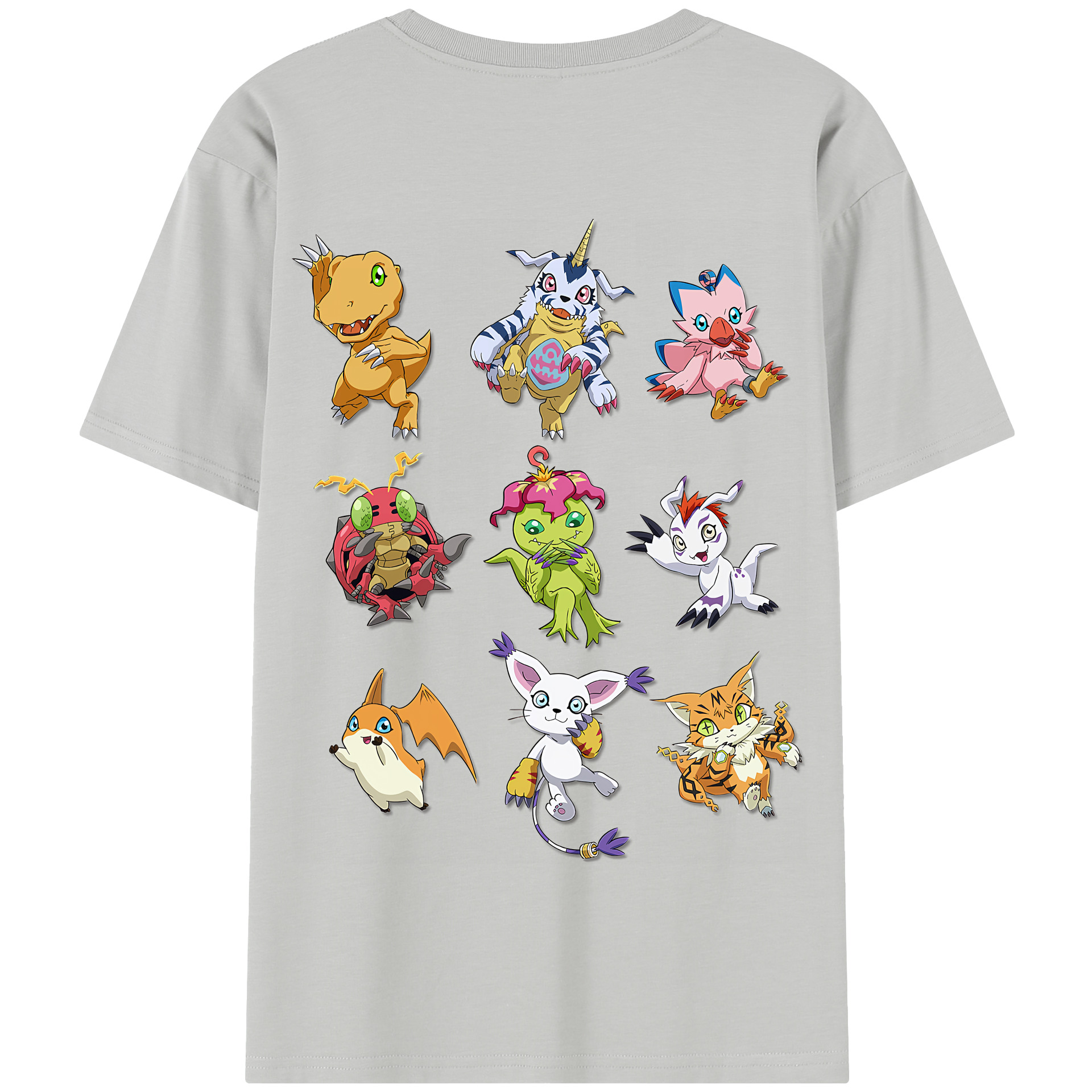 （画像用） Digimon デジタルモンスター/デジモン 綿100％半袖Tシャツ（背面プリント）