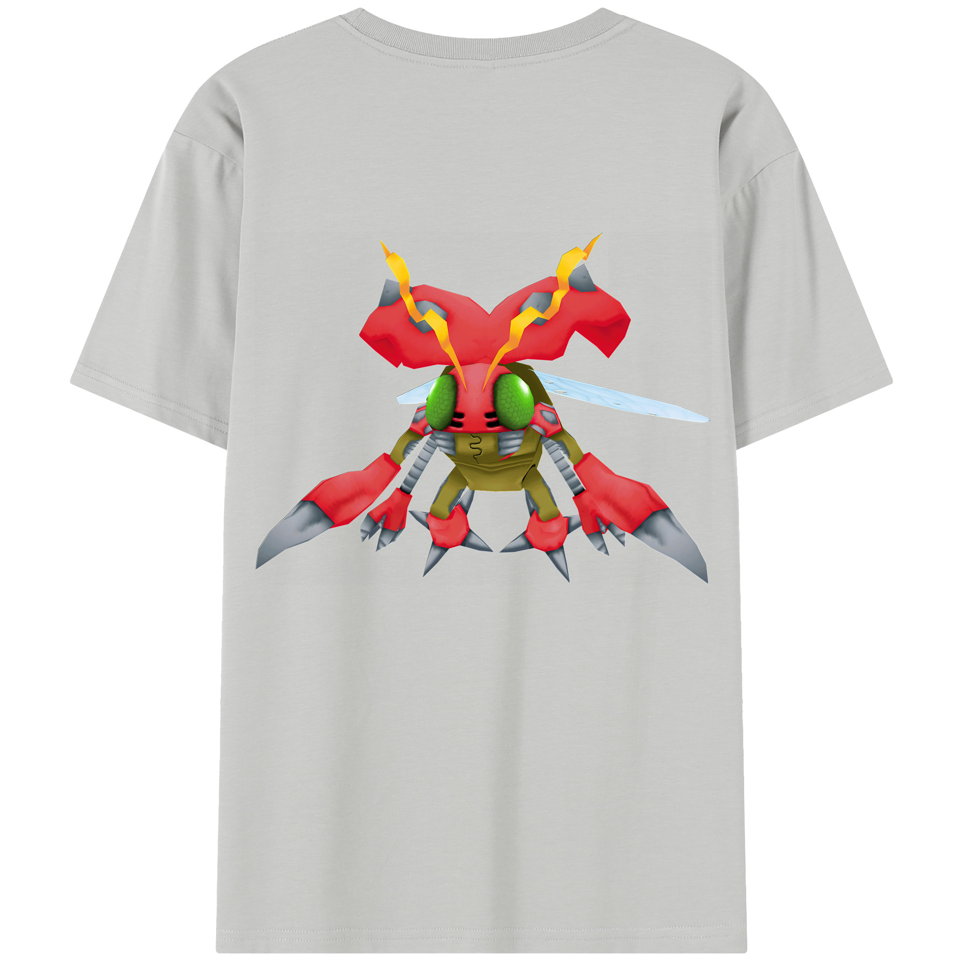 （画像用） Digimon デジタルモンスター/デジモン 綿100％半袖Tシャツ（背面プリント）