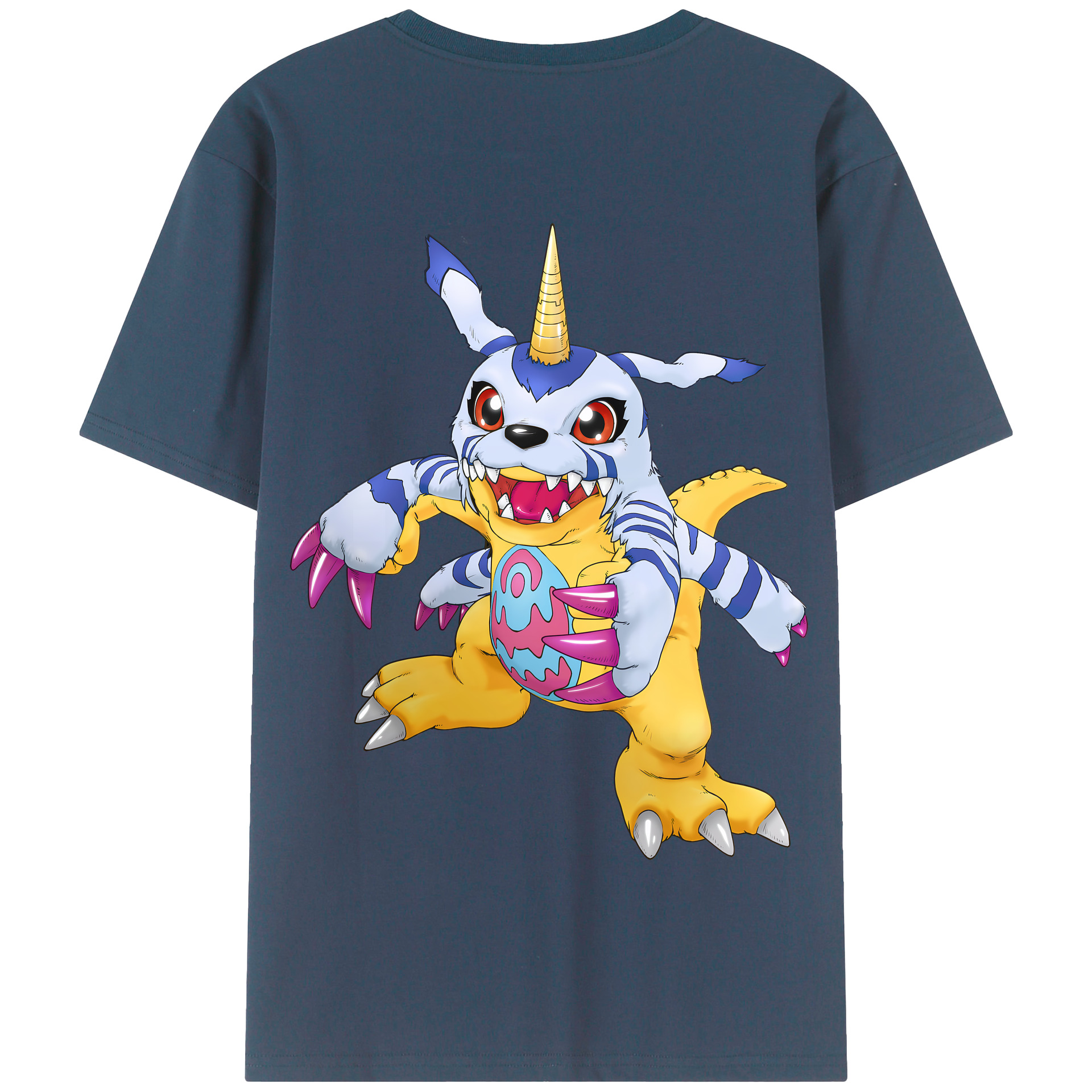（画像用） Digimon デジタルモンスター/デジモン 綿100％半袖Tシャツ（背面プリント）