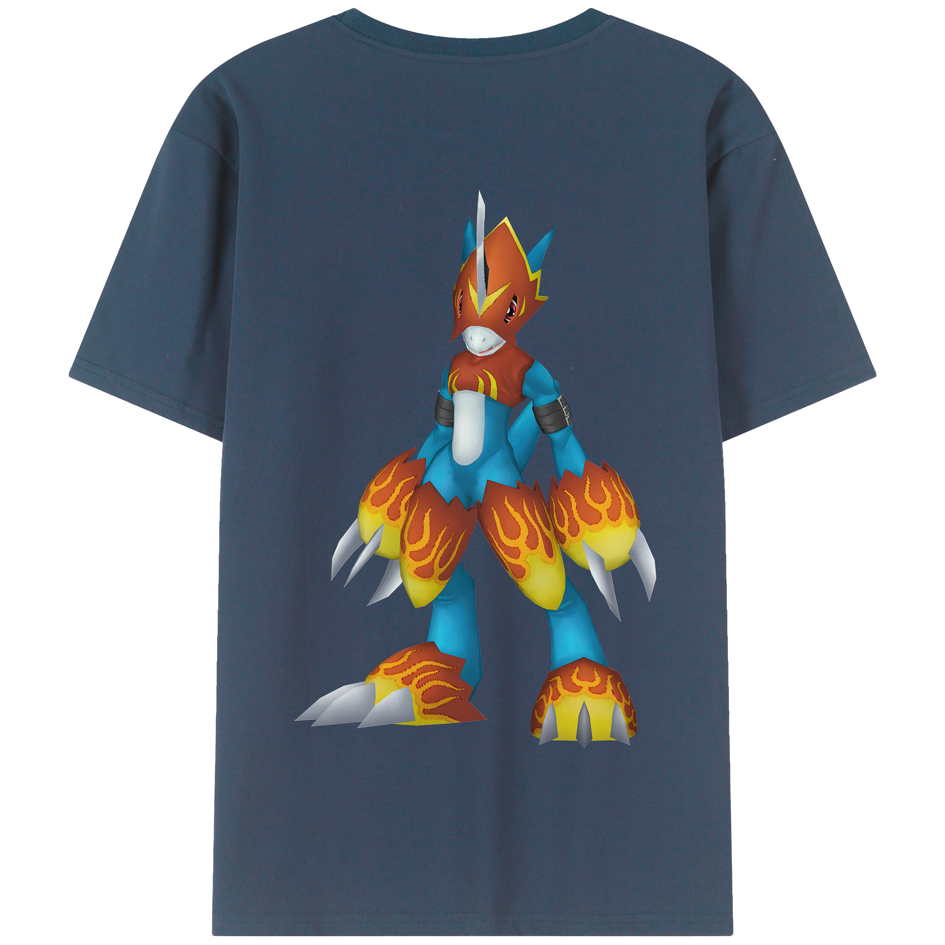 （画像用） Digimon デジタルモンスター/デジモン 綿100％半袖Tシャツ（背面プリント）