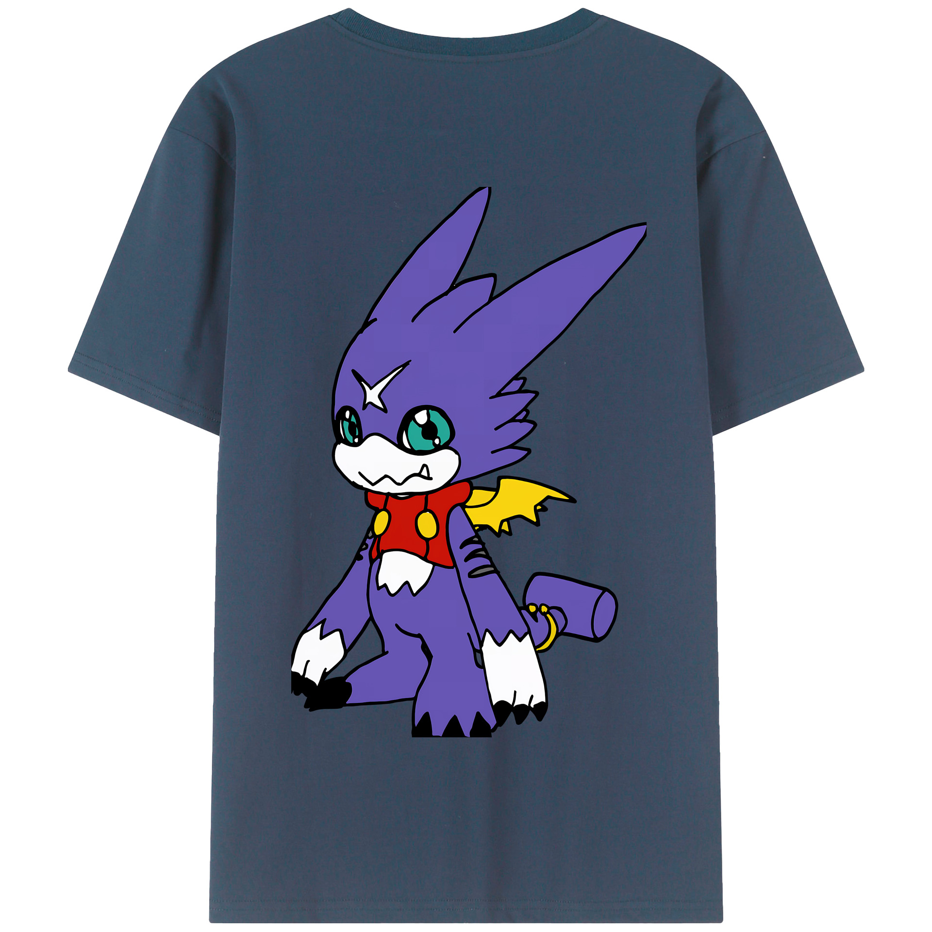 （画像用） Digimon デジタルモンスター/デジモン 綿100％半袖Tシャツ（背面プリント）