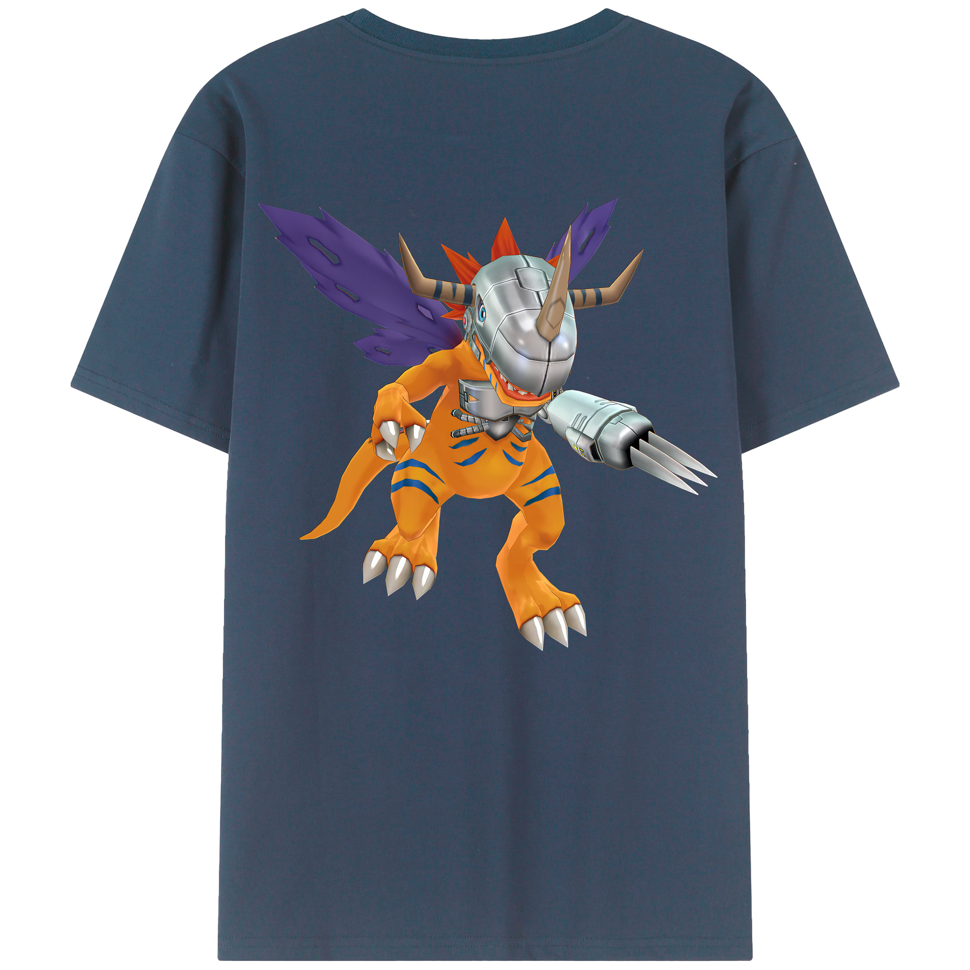 （画像用） Digimon デジタルモンスター/デジモン 綿100％半袖Tシャツ（背面プリント）