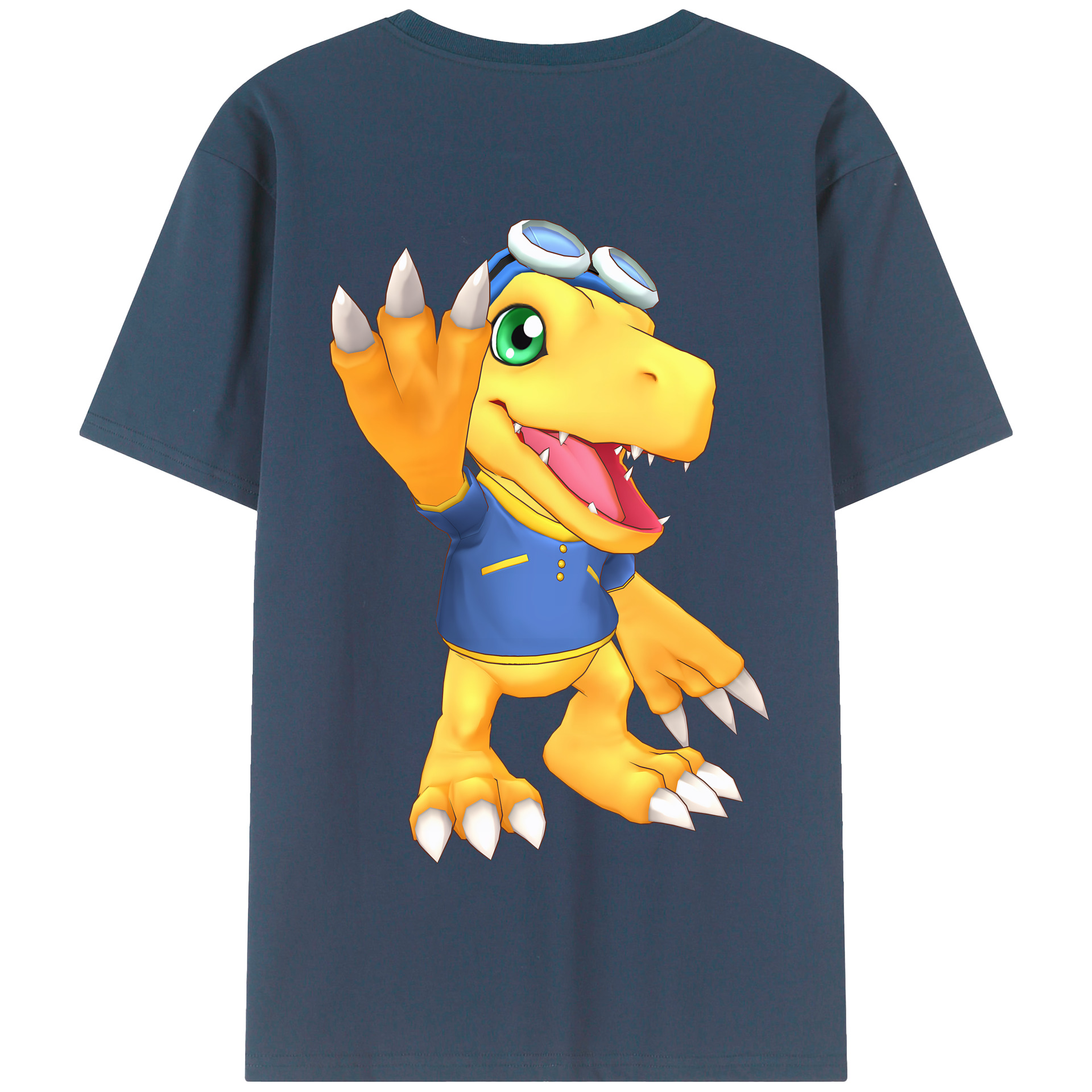 （画像用） Digimon デジタルモンスター/デジモン 綿100％半袖Tシャツ（背面プリント）