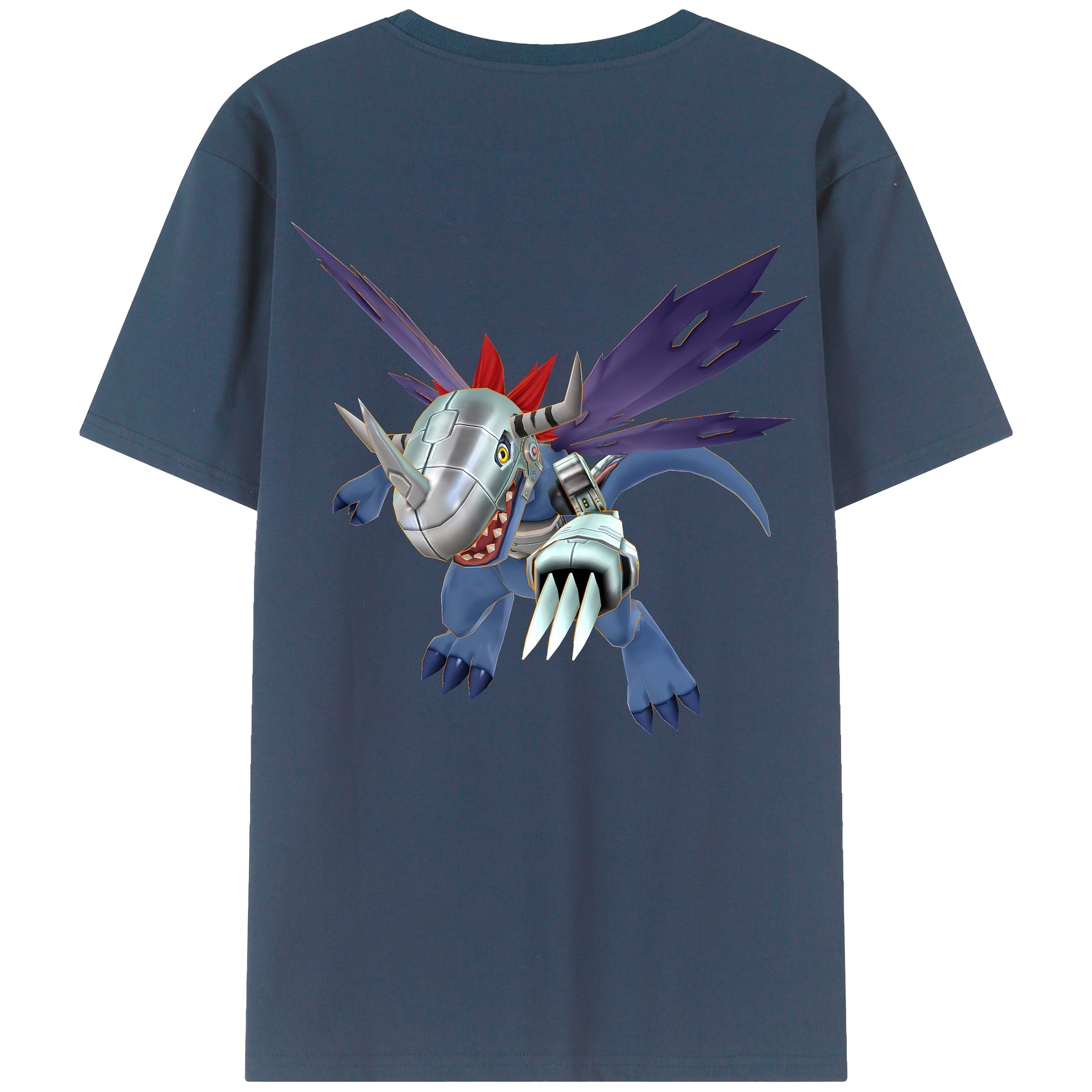 （画像用） Digimon デジタルモンスター/デジモン 綿100％半袖Tシャツ（背面プリント）
