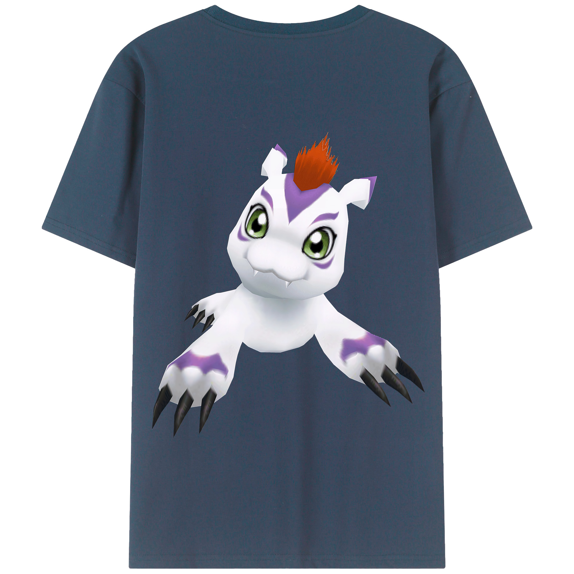 （画像用） Digimon デジタルモンスター/デジモン 綿100％半袖Tシャツ（背面プリント）