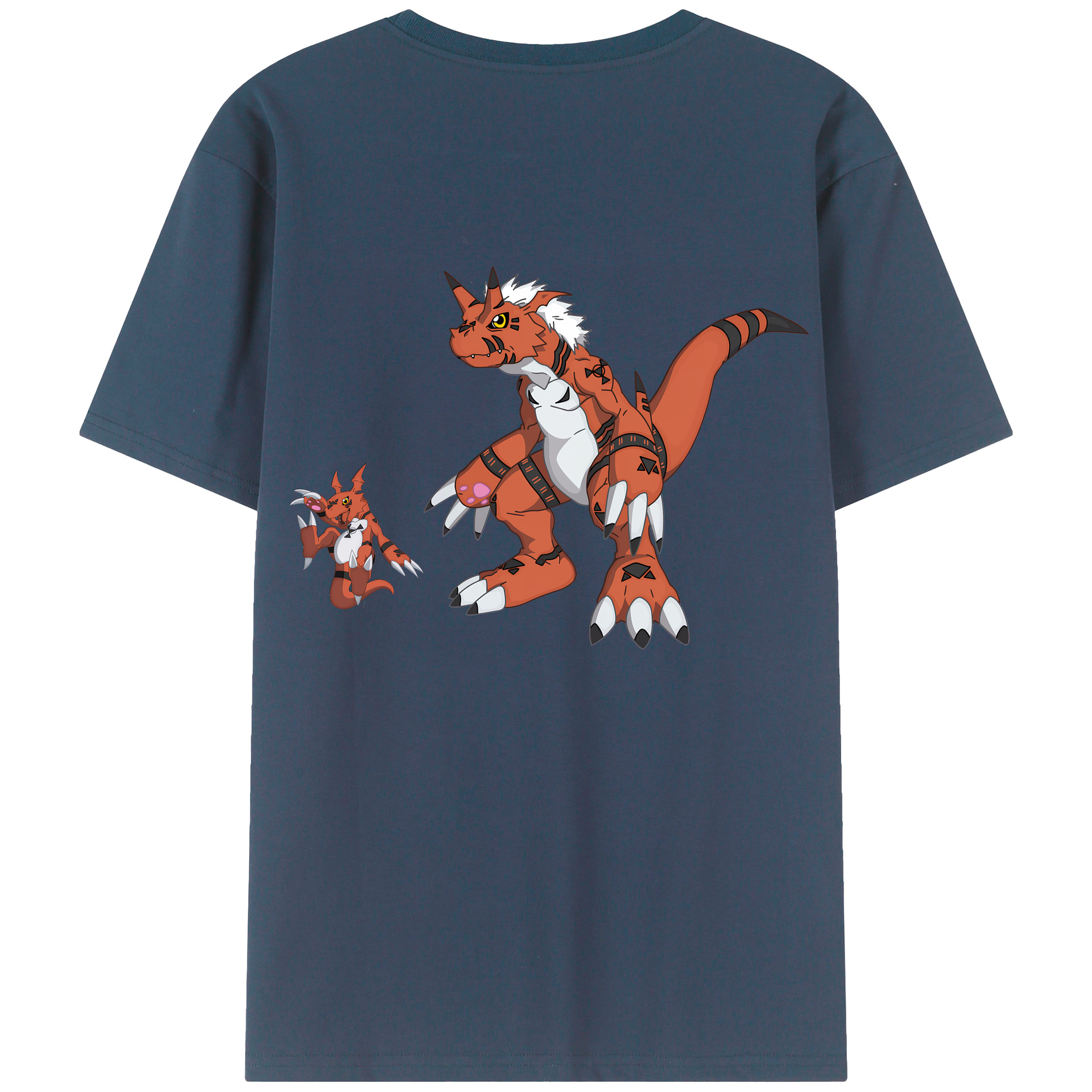 （画像用） Digimon デジタルモンスター/デジモン 綿100％半袖Tシャツ（背面プリント）