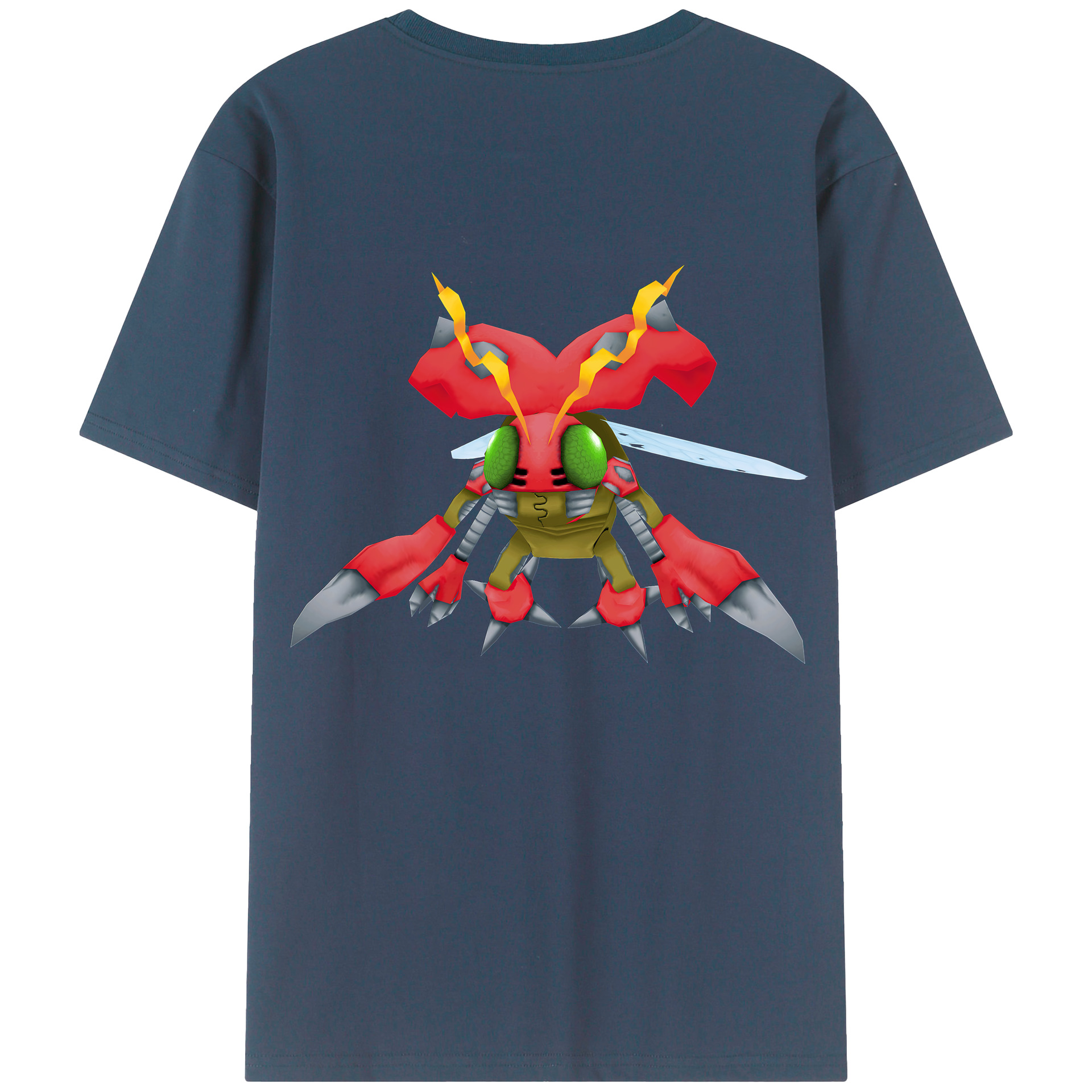 （画像用） Digimon デジタルモンスター/デジモン 綿100％半袖Tシャツ（背面プリント）