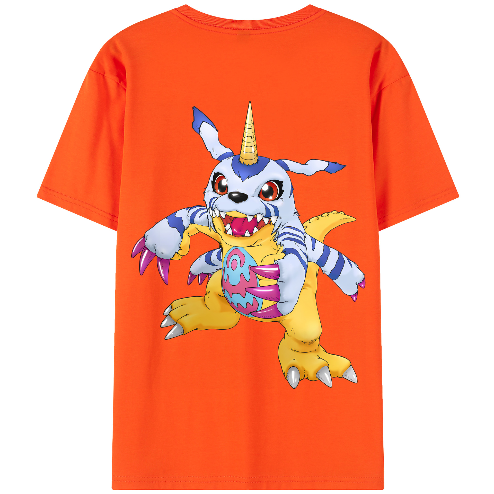 （画像用） Digimon デジタルモンスター/デジモン 綿100％半袖Tシャツ（背面プリント）