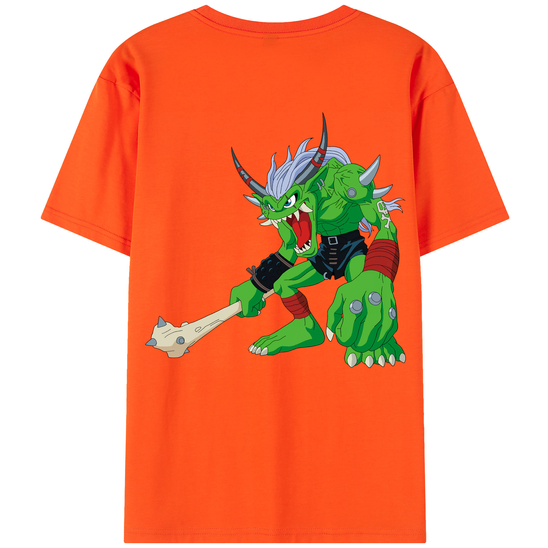 （画像用） Digimon デジタルモンスター/デジモン 綿100％半袖Tシャツ（背面プリント）