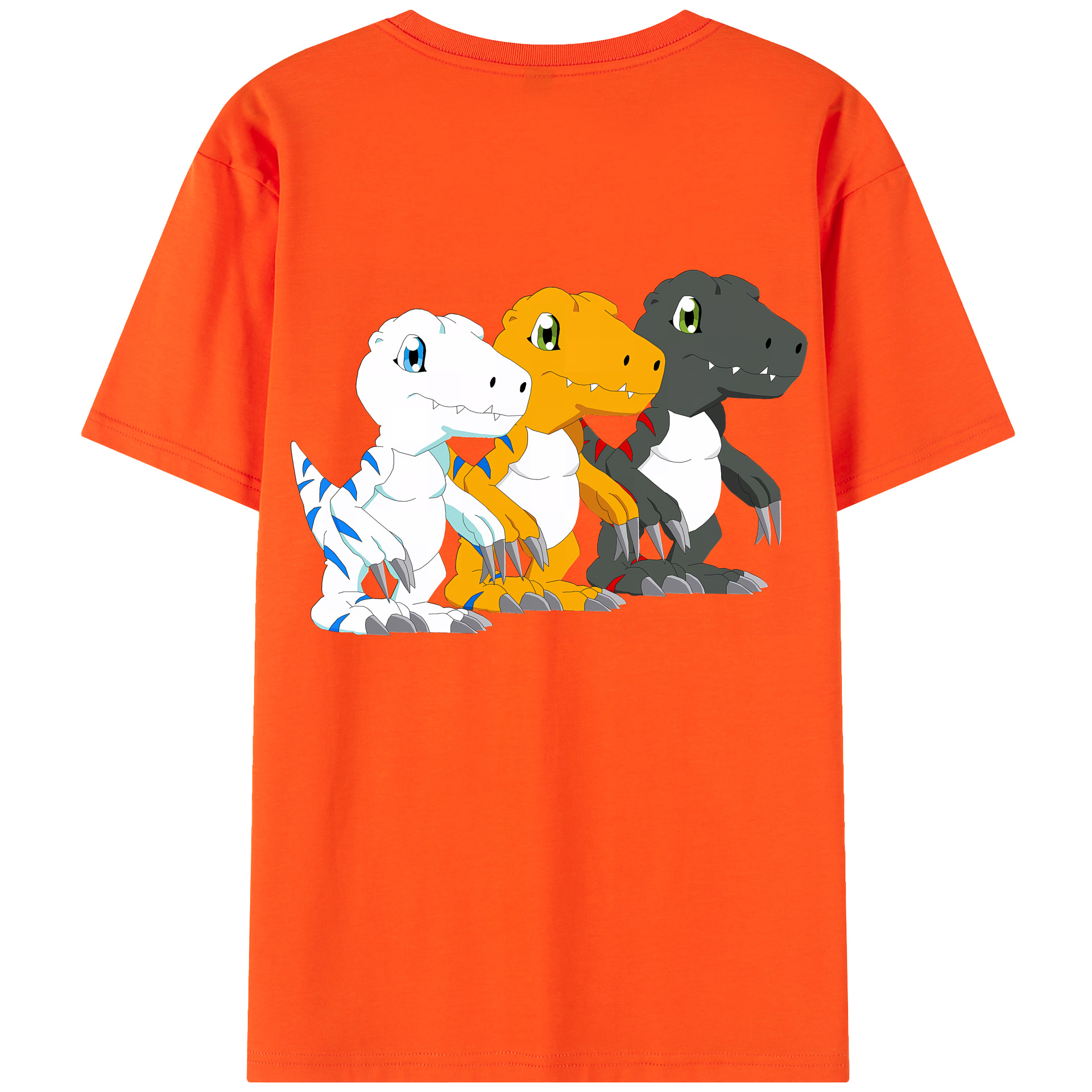 （画像用） Digimon デジタルモンスター/デジモン 綿100％半袖Tシャツ（背面プリント）