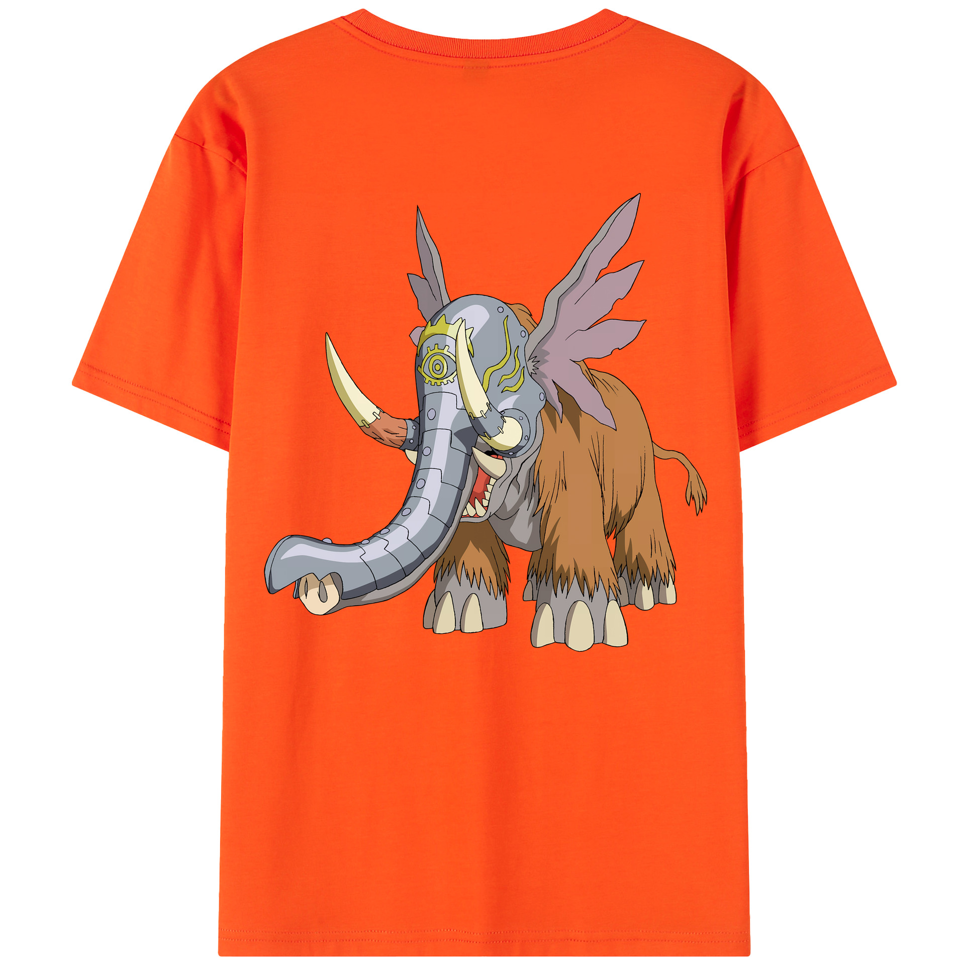 （画像用） Digimon デジタルモンスター/デジモン 綿100％半袖Tシャツ（背面プリント）