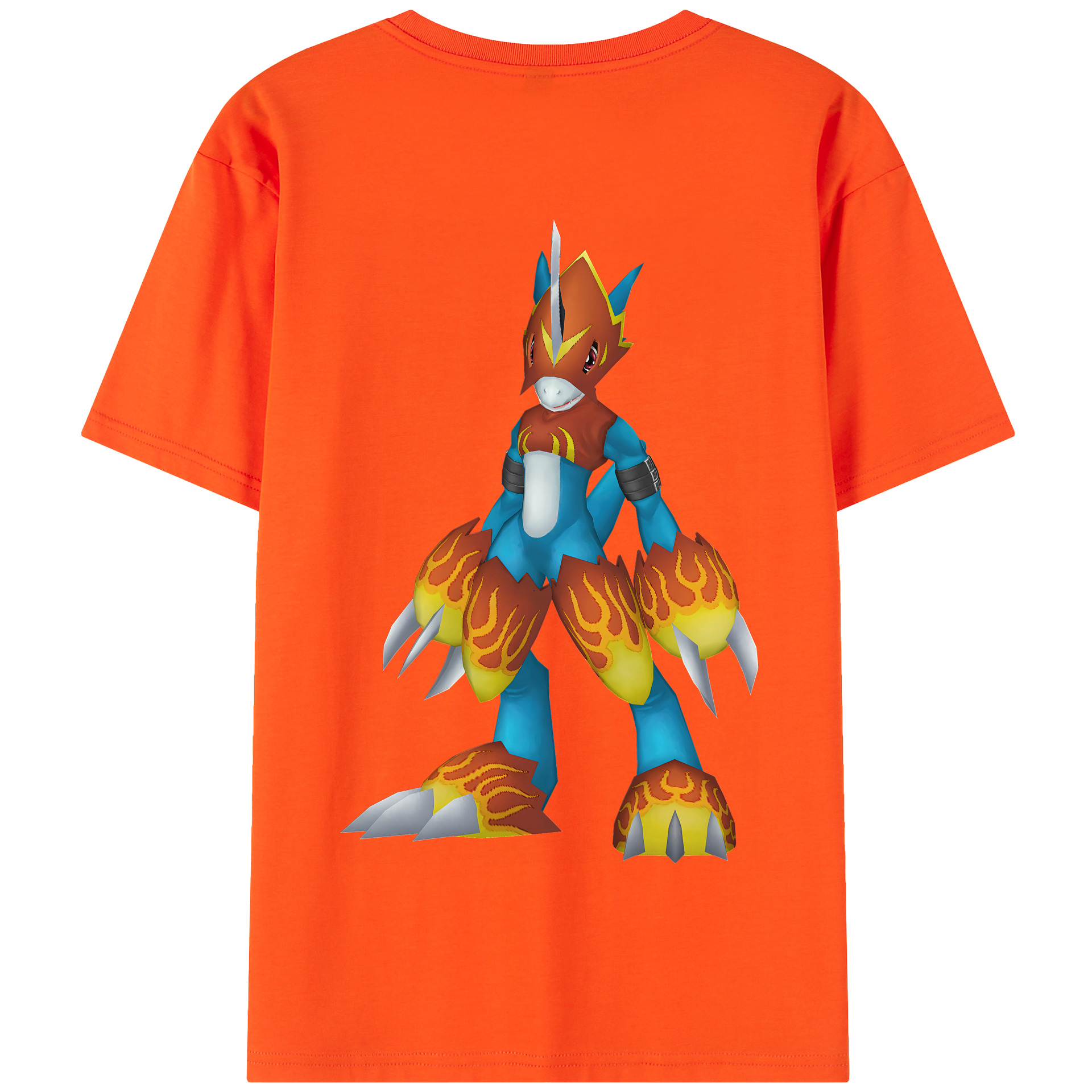 （画像用） Digimon デジタルモンスター/デジモン 綿100％半袖Tシャツ（背面プリント）